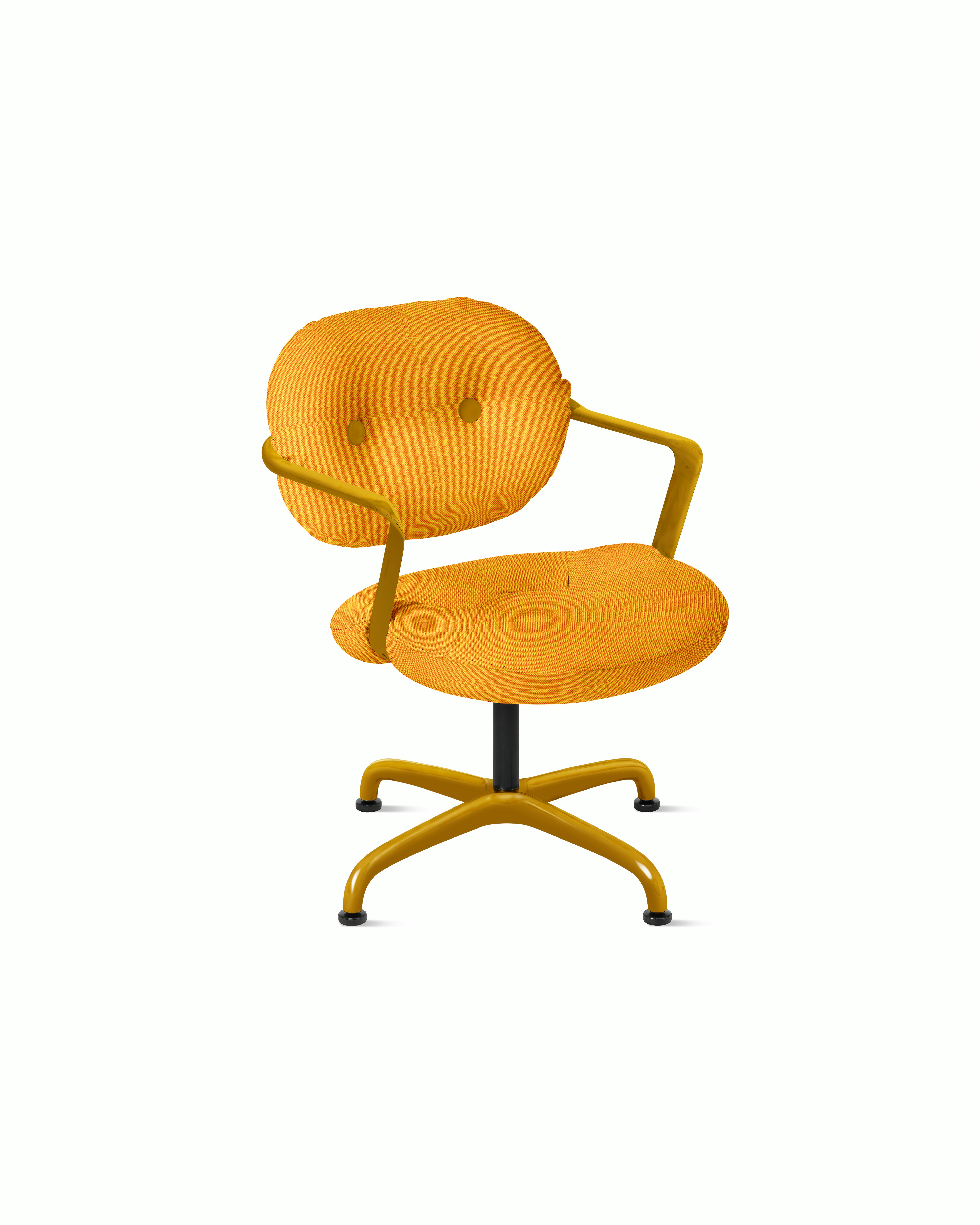 Morrison Hannah Occasional Chair - With Arms,  Crossroad,  Zest,  Saffron,  Glides FSC Certified