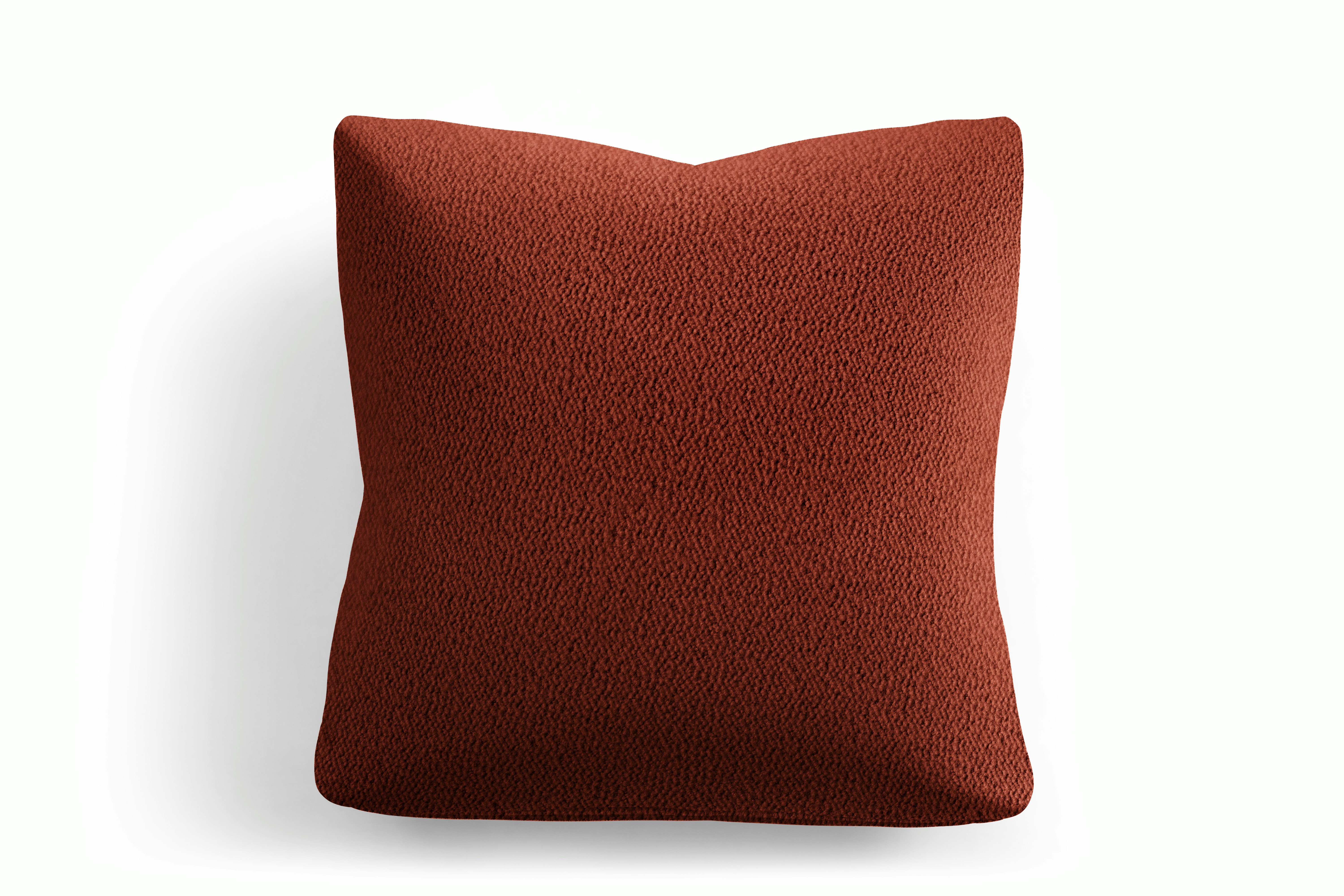 A Irvin Throw Pillow in Paprika Viewed from the front.