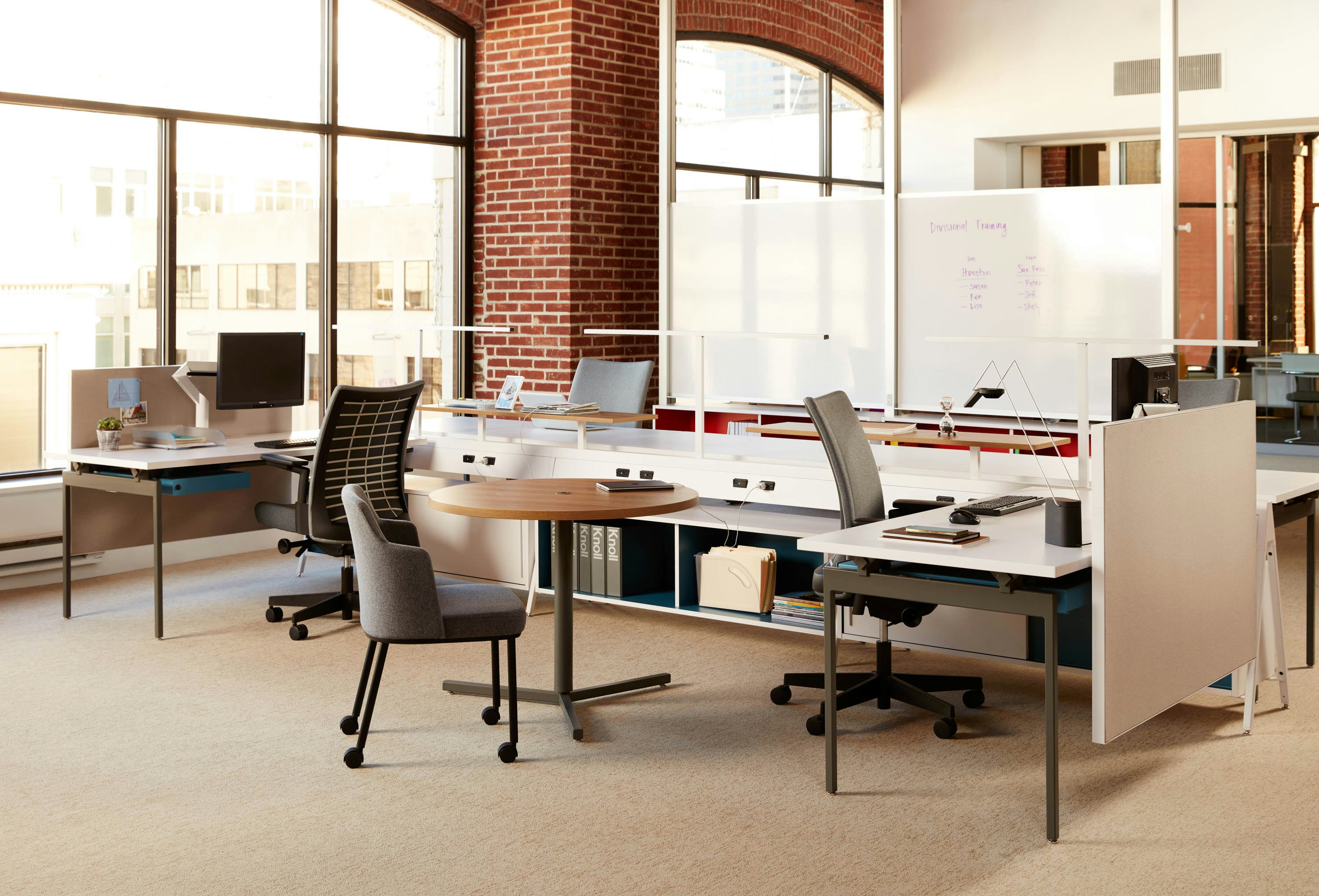 flexible adaptive adjustable focused collaborative workspaces perch saddle power electric