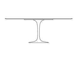 Oval - 84" Laminate / Veneer