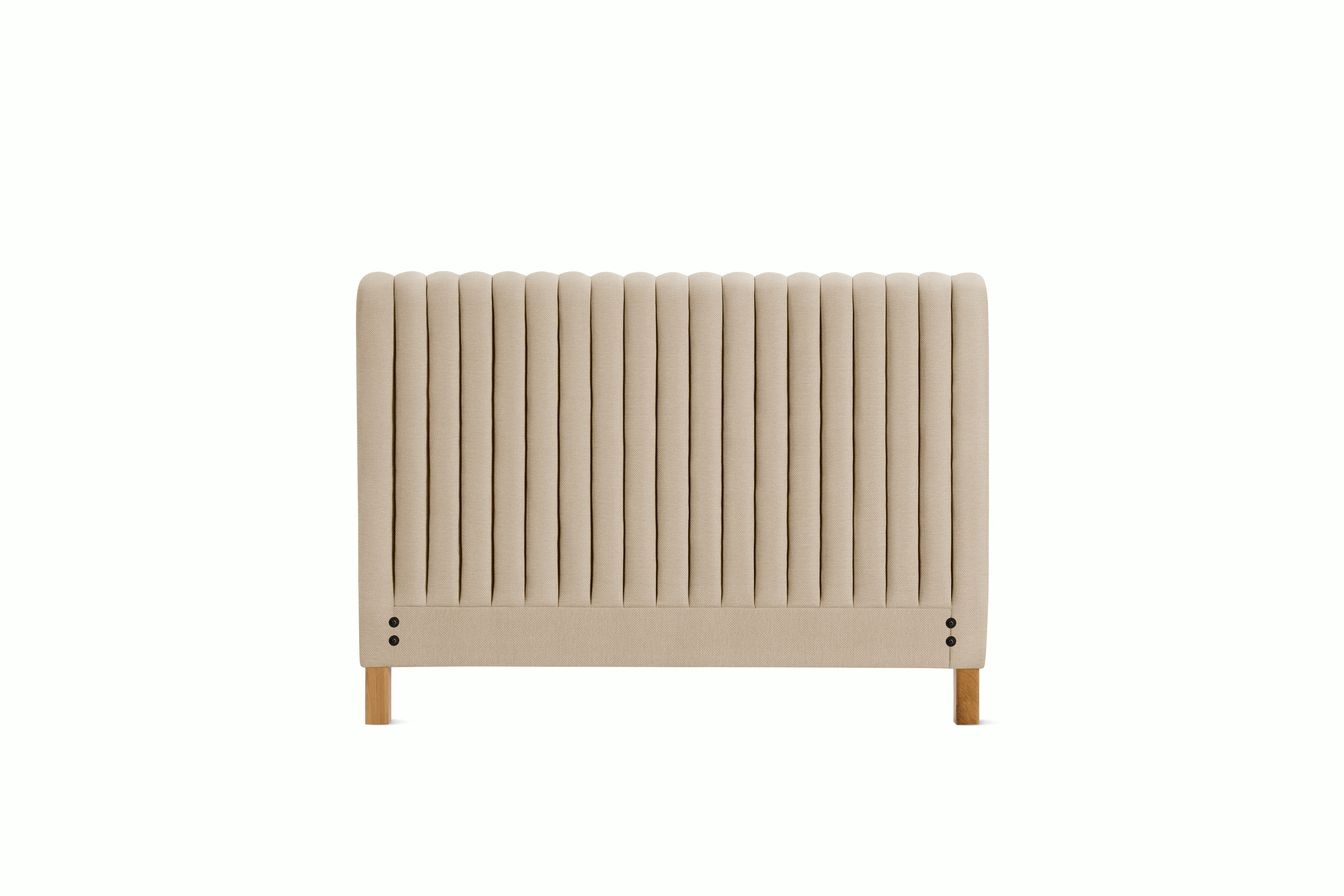 A Charlotte Headboard in Basket viewed from an angle.