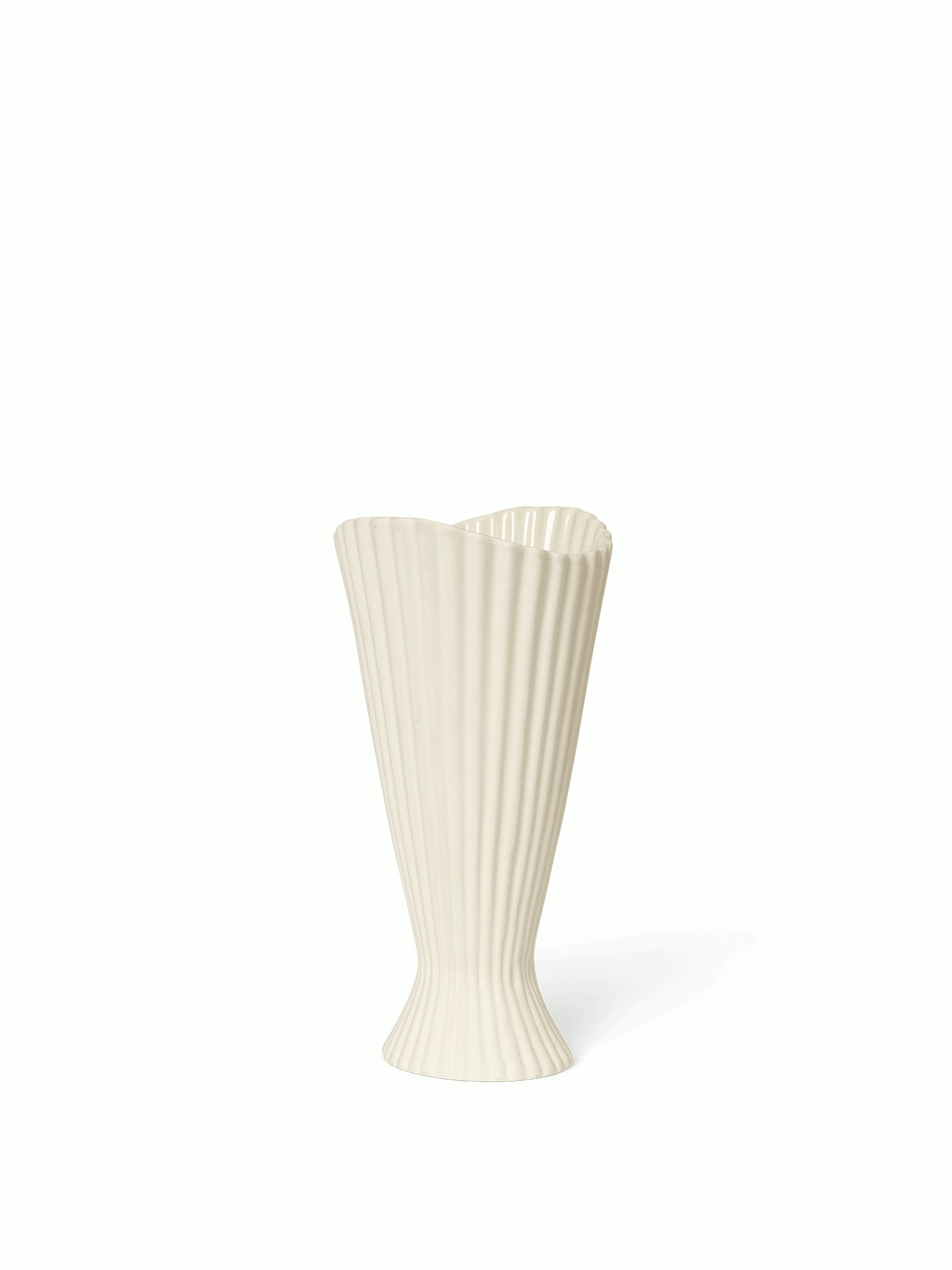 Fountain Vase - Off White, Small