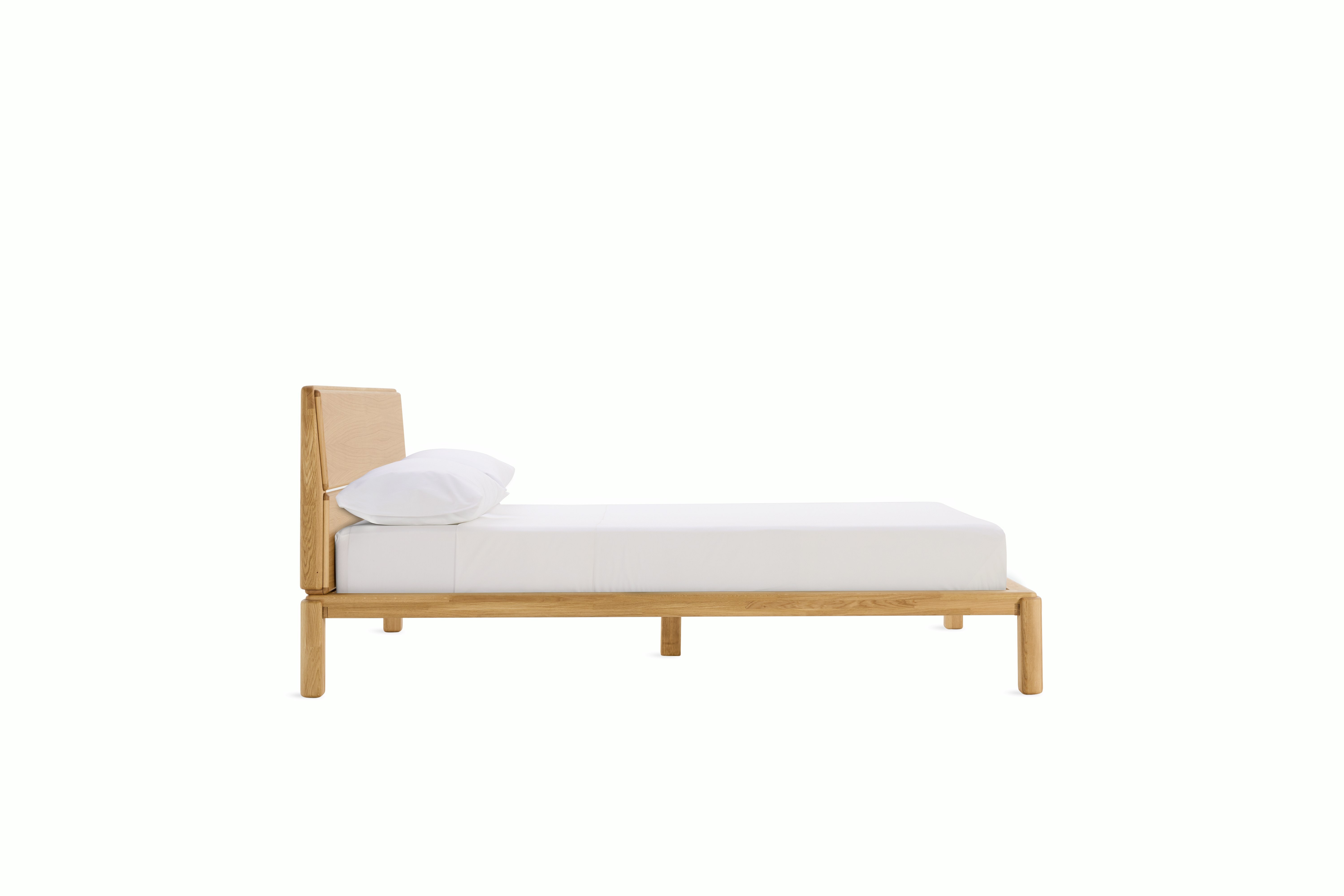 Sumu Bed,  oak,  headboard,  queen
