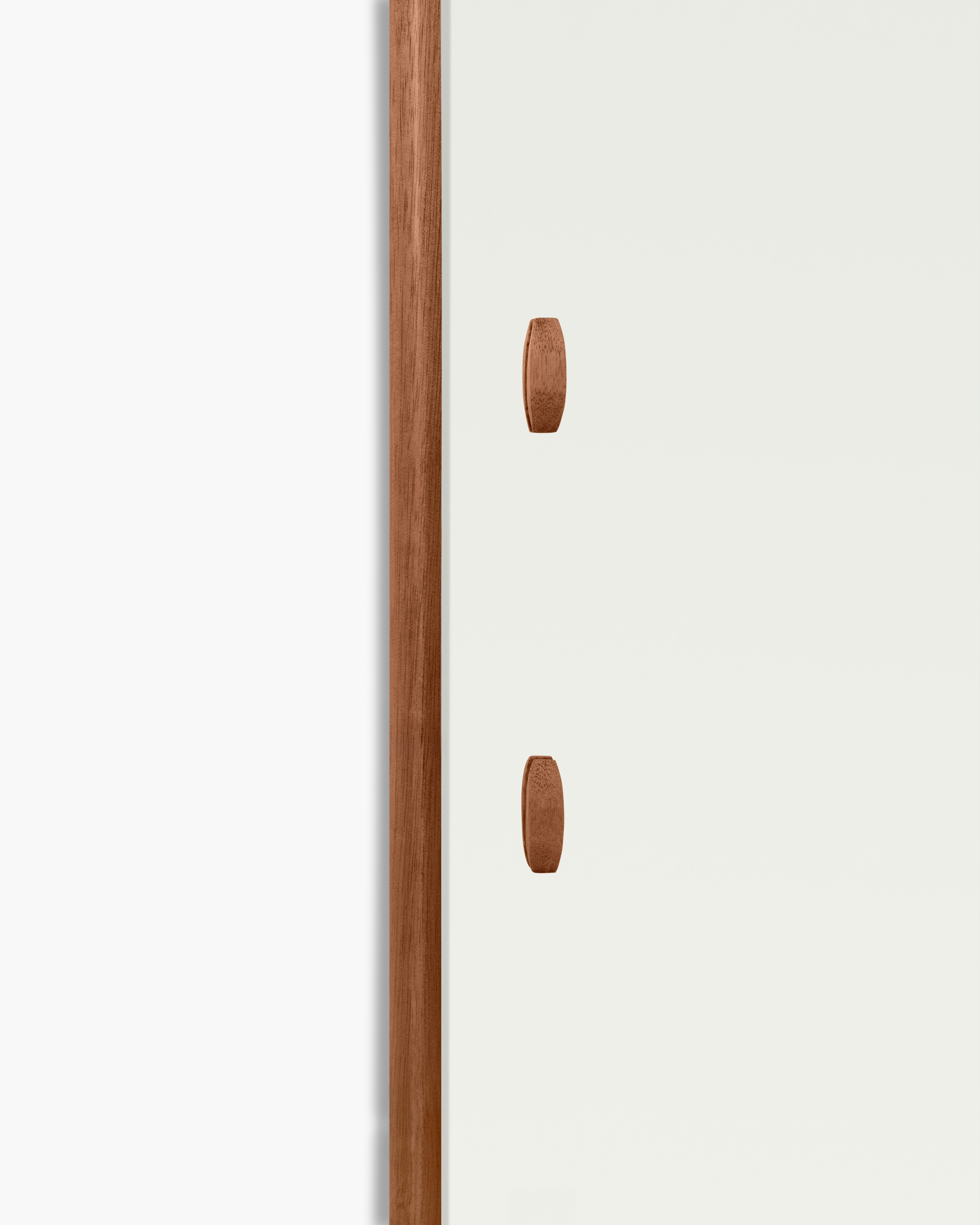 Stitch Mirror  in Walnut detail