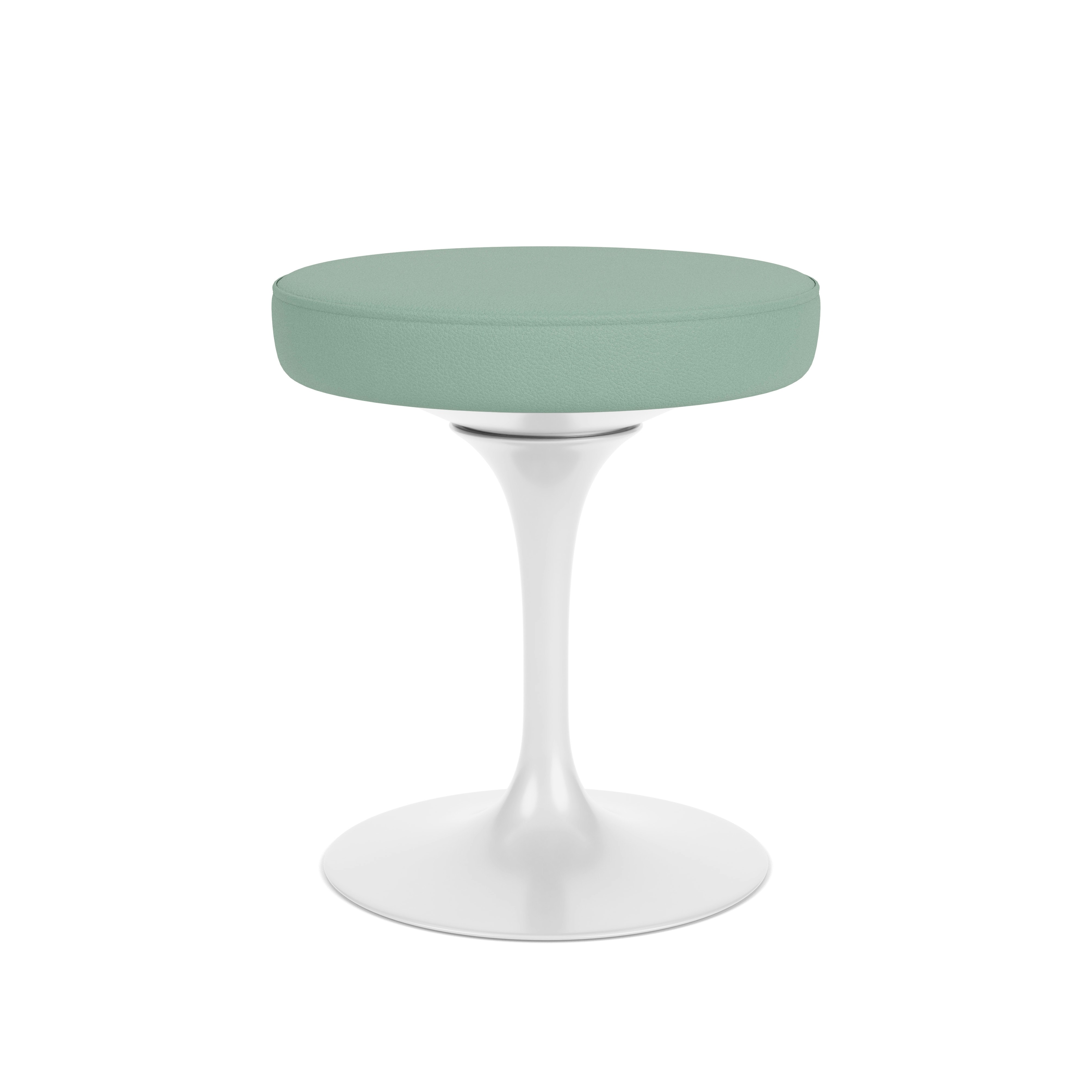 Saarinen Tulip Stool - Prairie, Creek, White Base