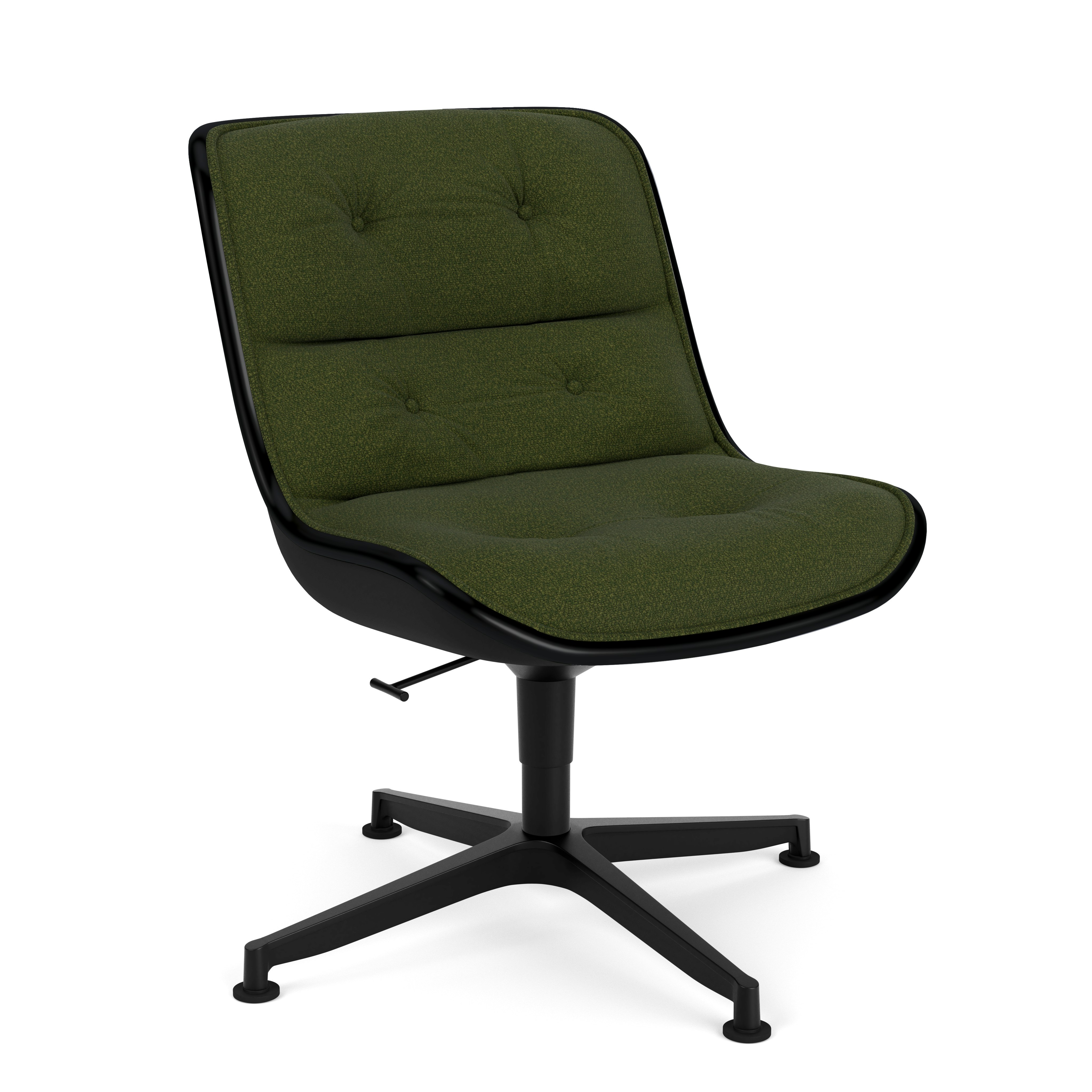 Pollock Executive Side Chair - 4 Star, Black, Classic Boucle, Rover