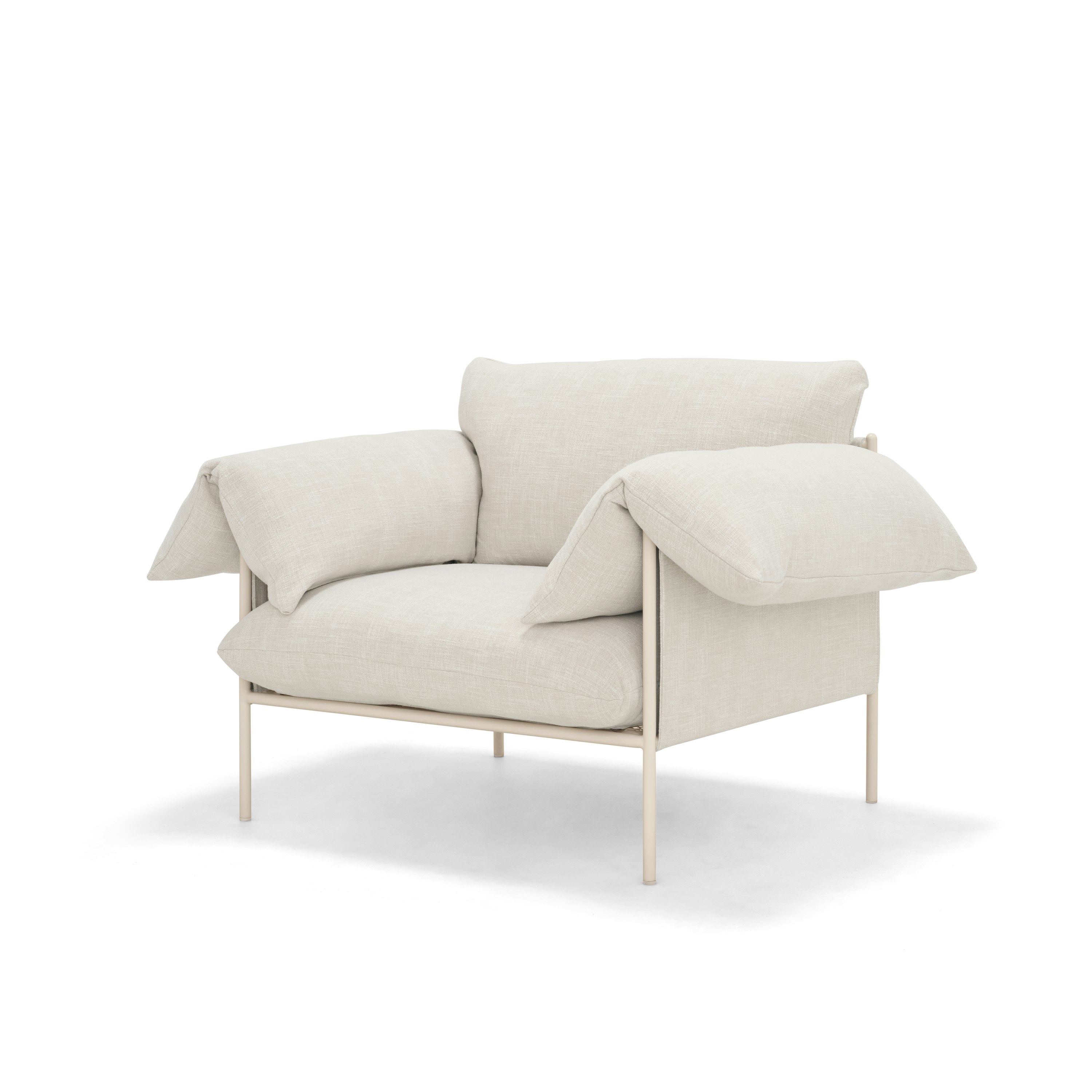 Alva Occasional Chair Nougat Frame Byron Oyster