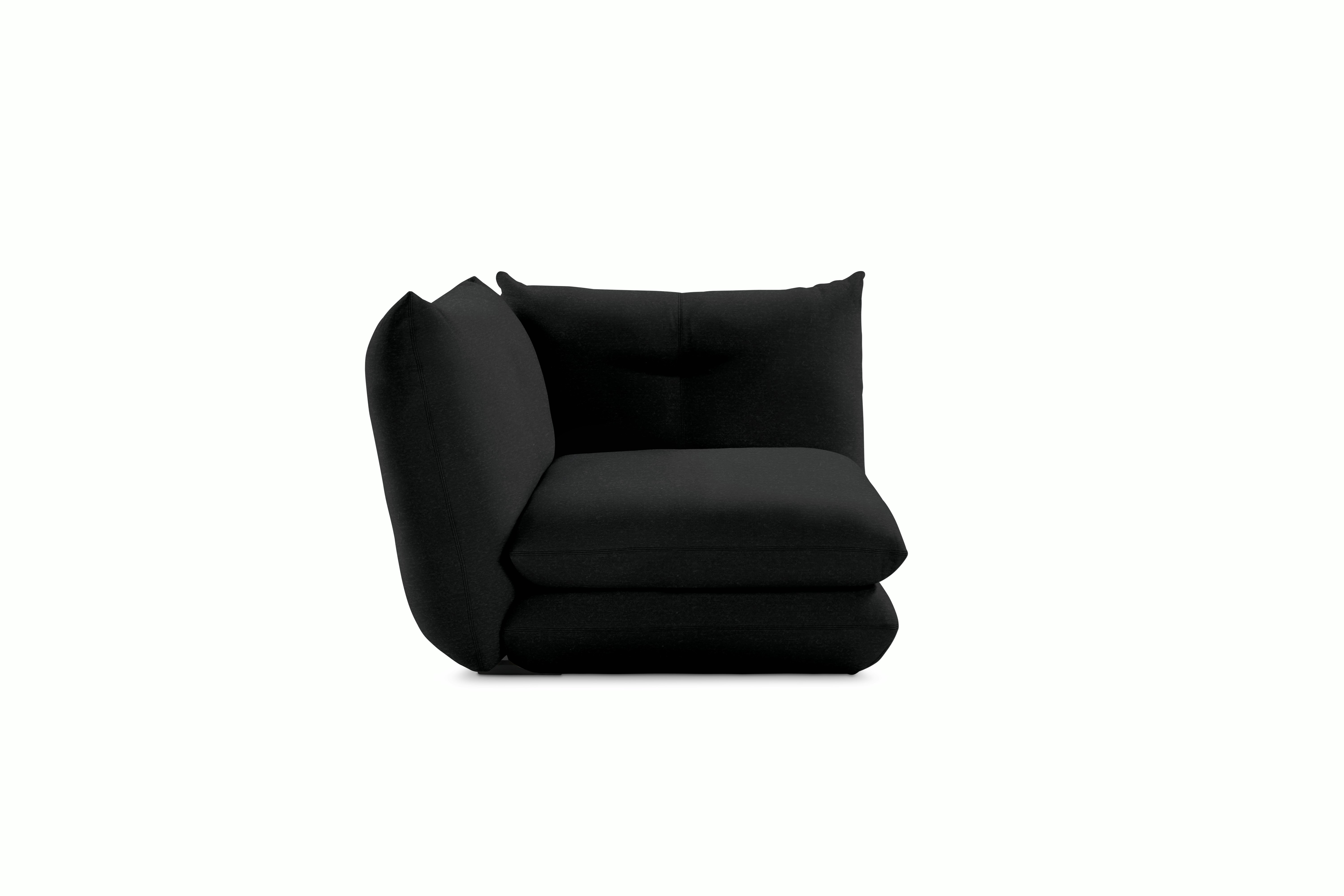 Pillo Corner Seat Module  - Standard or Deep Iseo  Black
