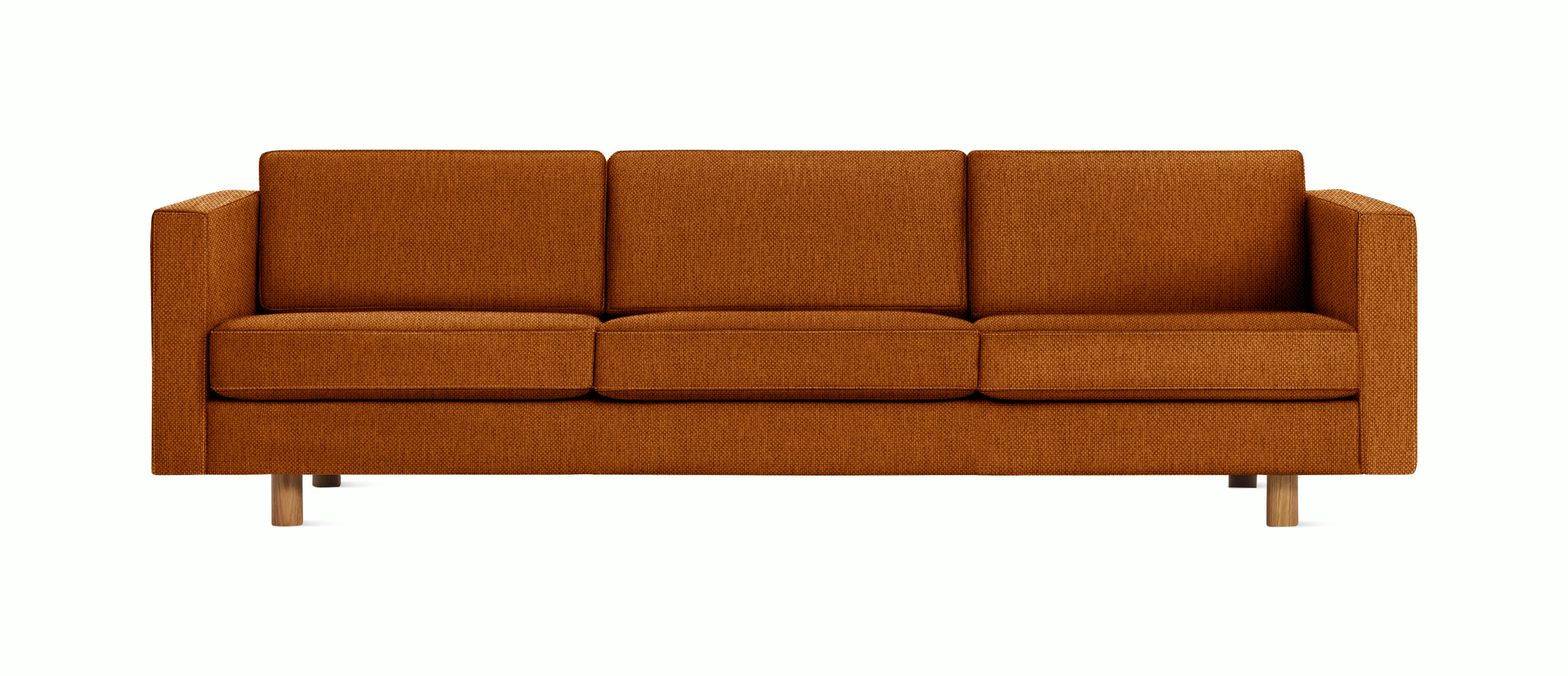 Lispenard Sofa - 15 H,  Mode - Rust,  Oak