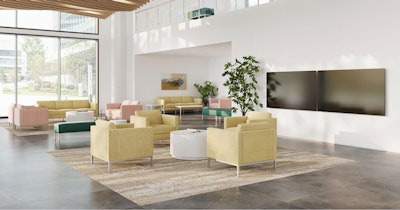 Waiting room in main floor doctor’s office with Riva Lounge Seating