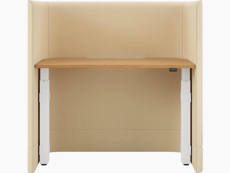 NaughtOne Pullman Height Adjustable Desk front view on white background