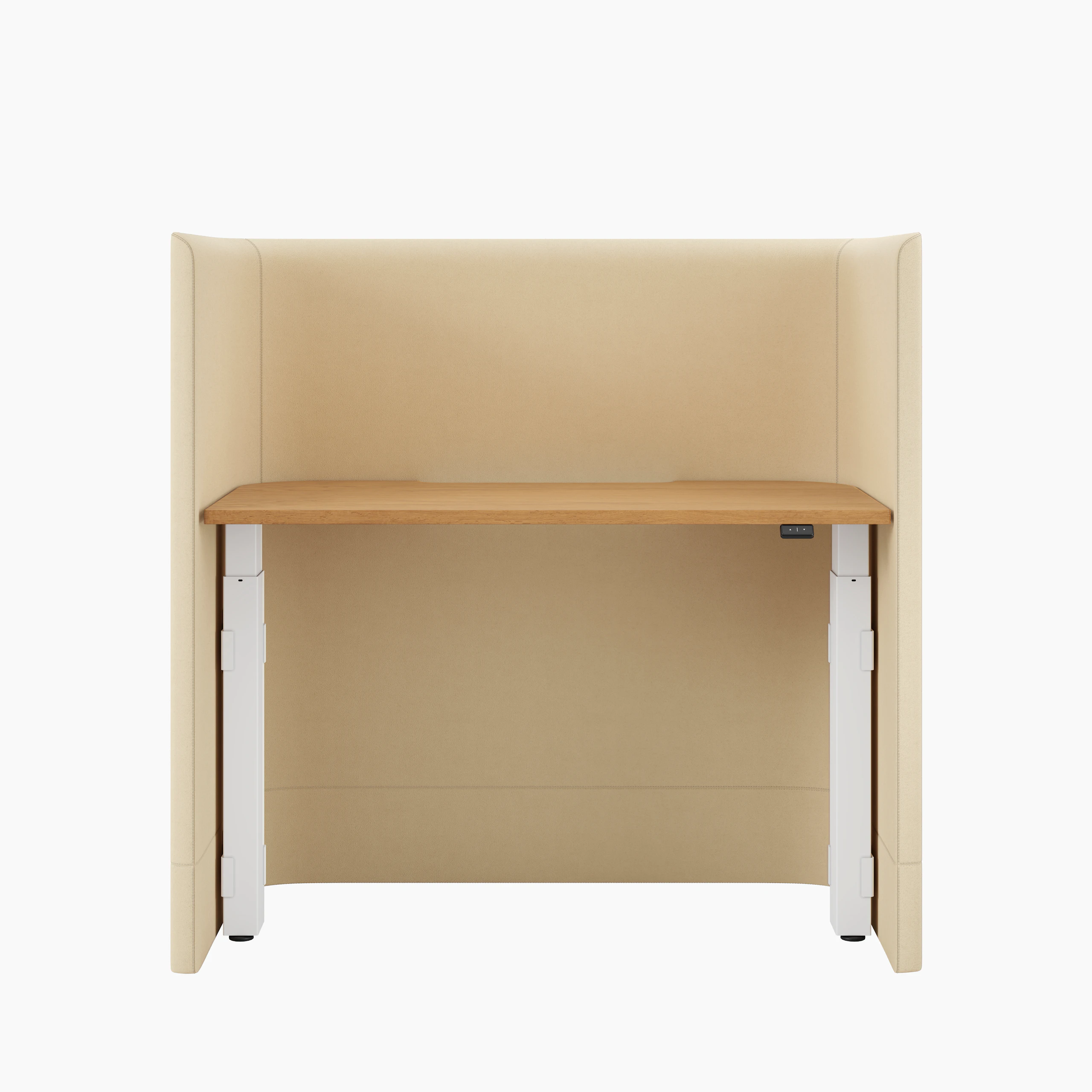 NaughtOne Pullman Height Adjustable Desk front view on white background