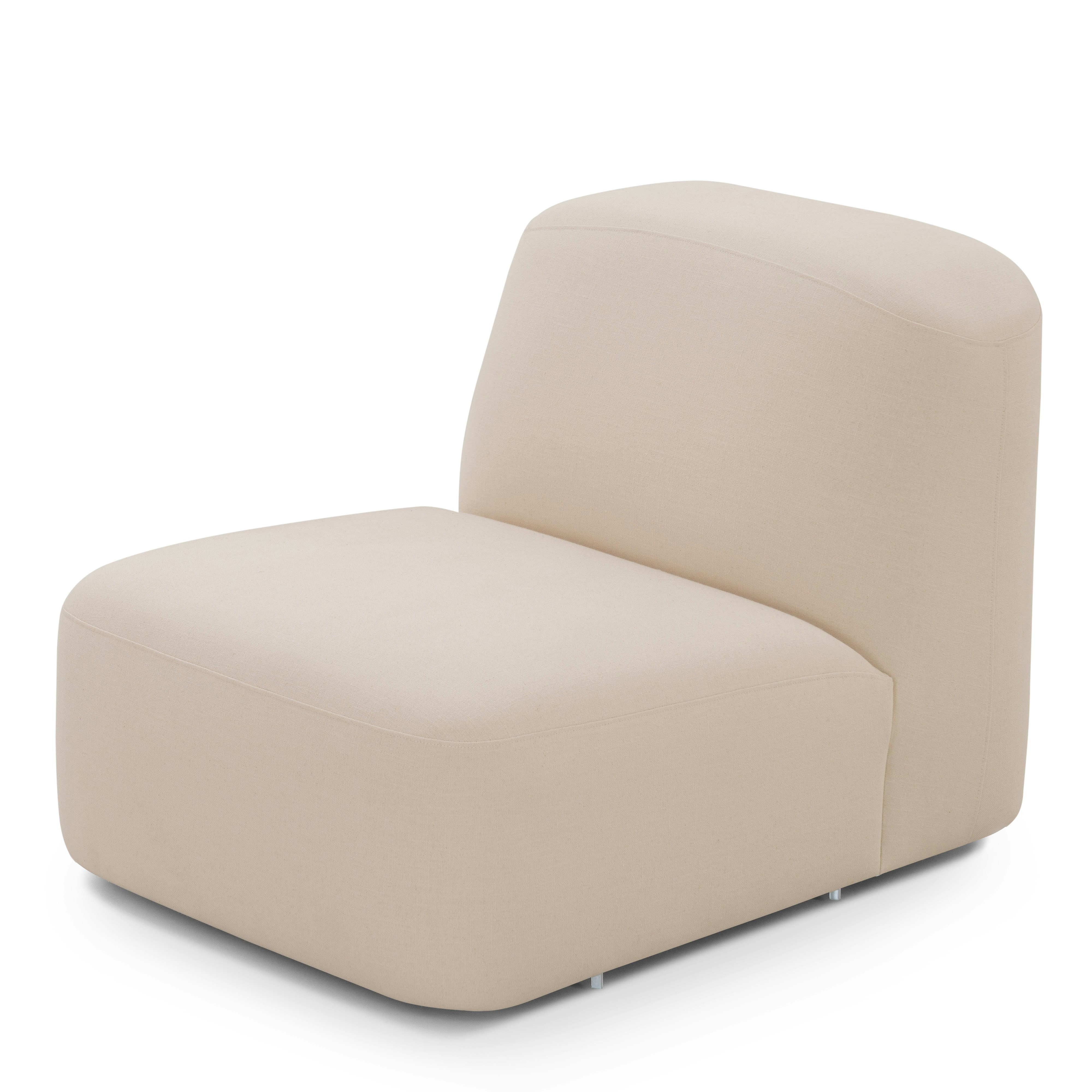 A Muse Sofa in Oat viewed from the Angle.