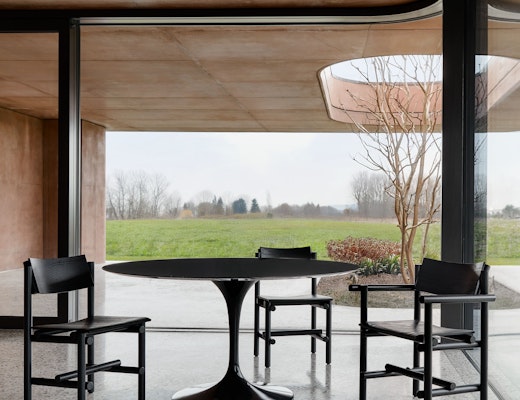 Saarinen Round Dining Table and Muecke Chairs Saarinen Round Dining Table Muecke Chairs