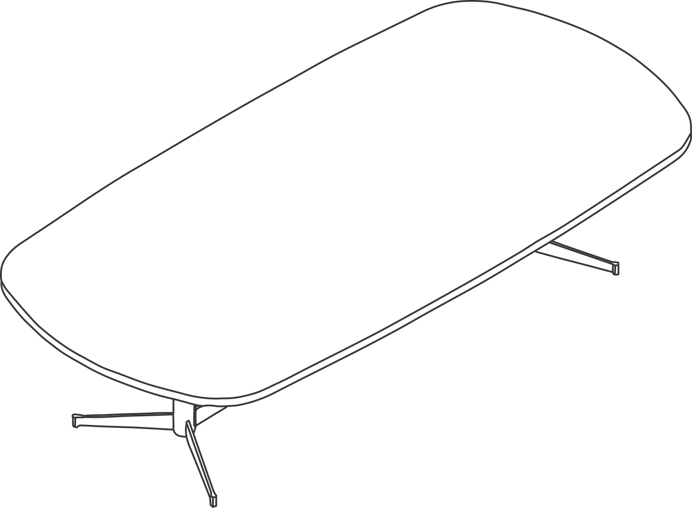 A line drawing - MP Conference Table | Oblong
