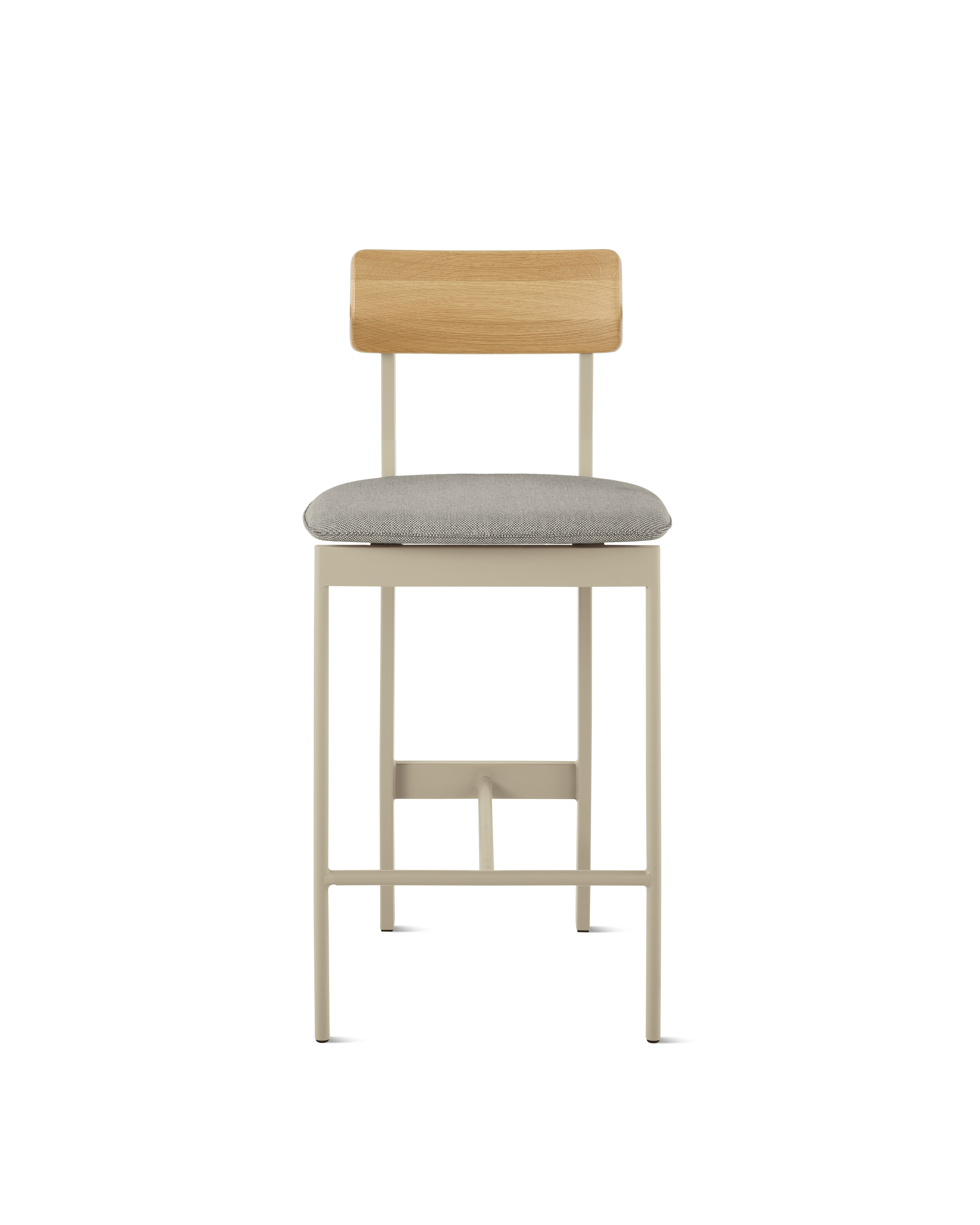 Betwixt Mixed Materials Stool - counter stool,  warm grey,  oak,  sycamore