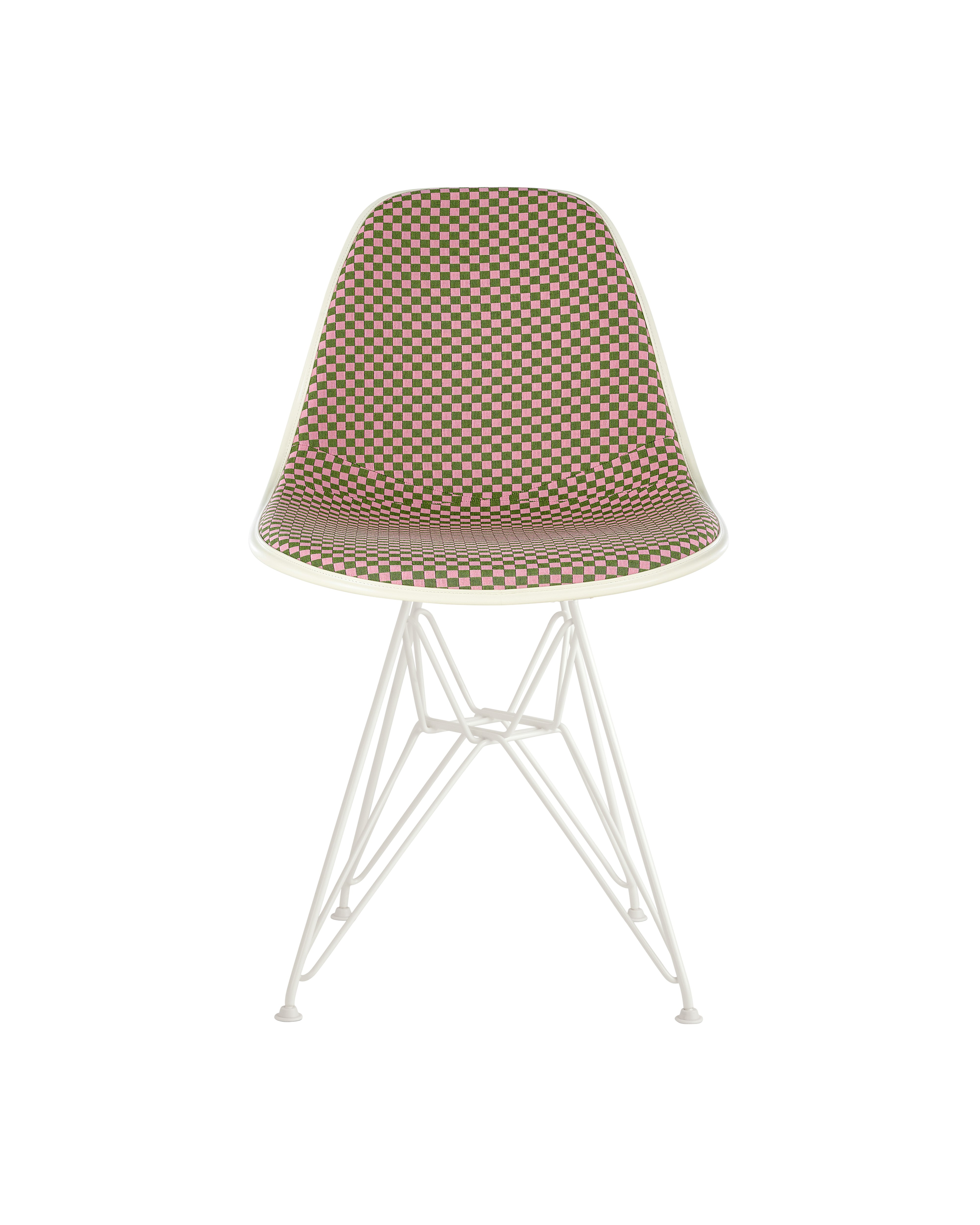 Eames Upholstered Molded Fiberglass Side Chair