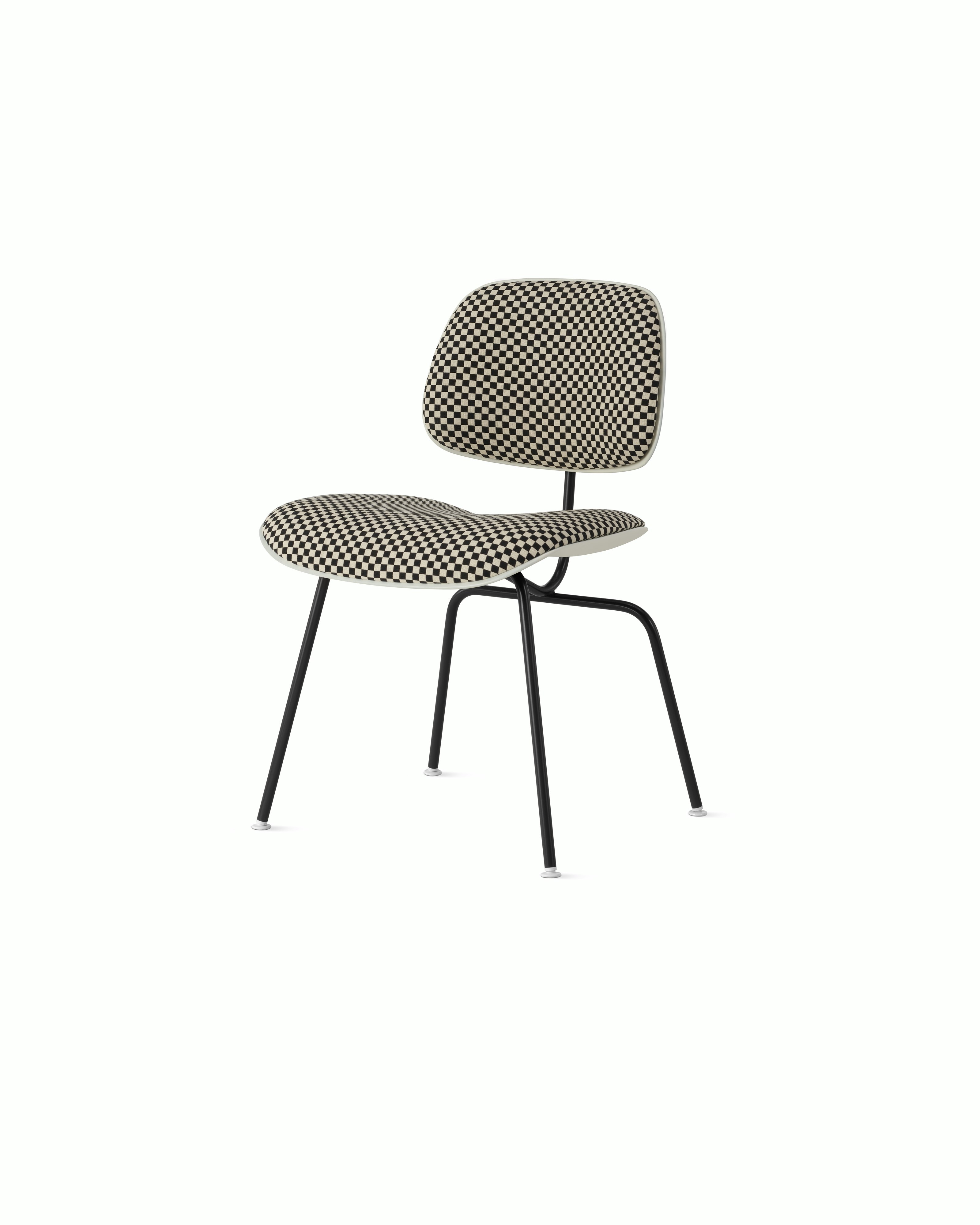 Eames Molded Plastic Dining Chair (EC-127), Upholstered