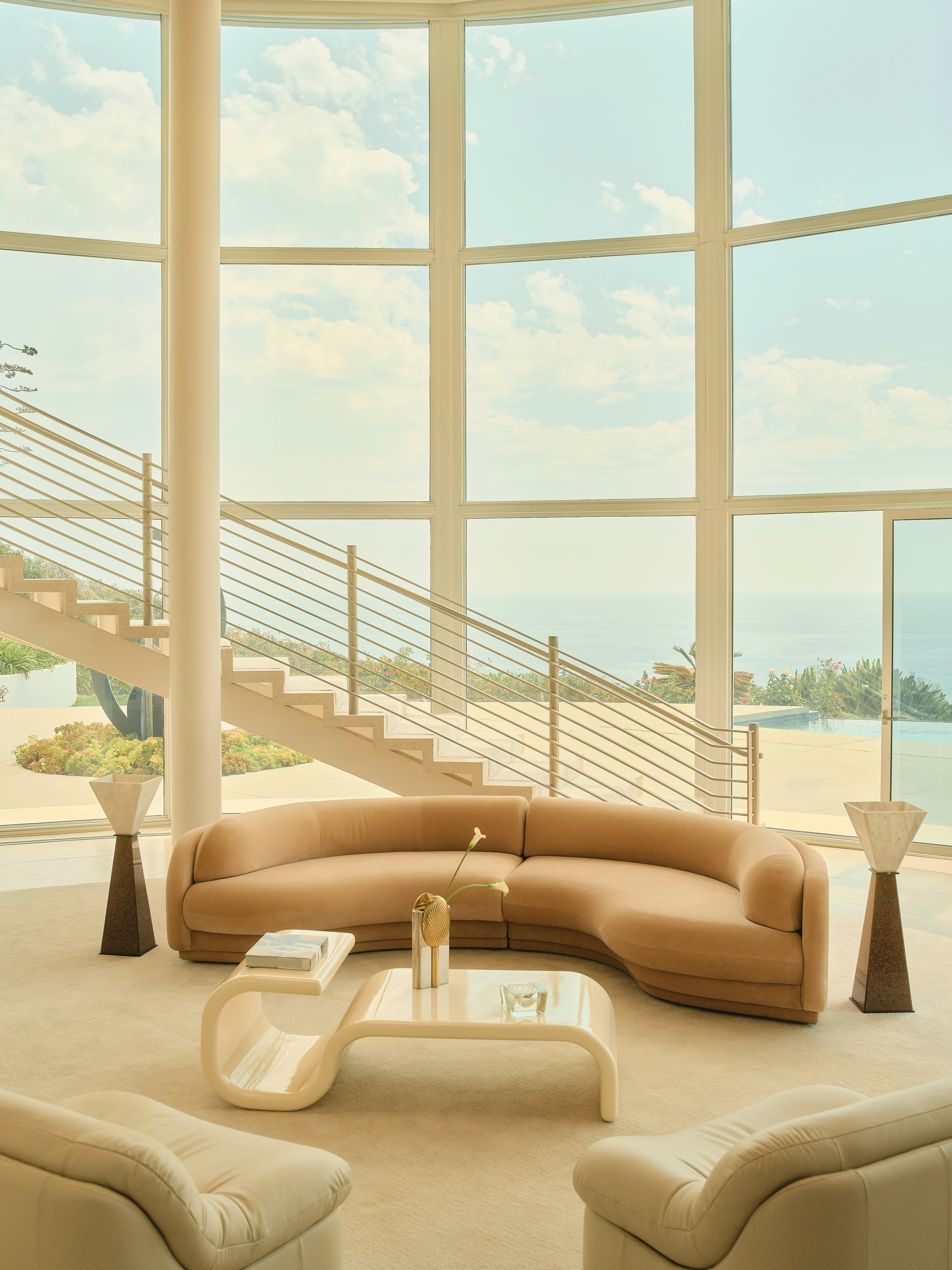 Poet Sectional - Right, Malibu Velvet, Dune