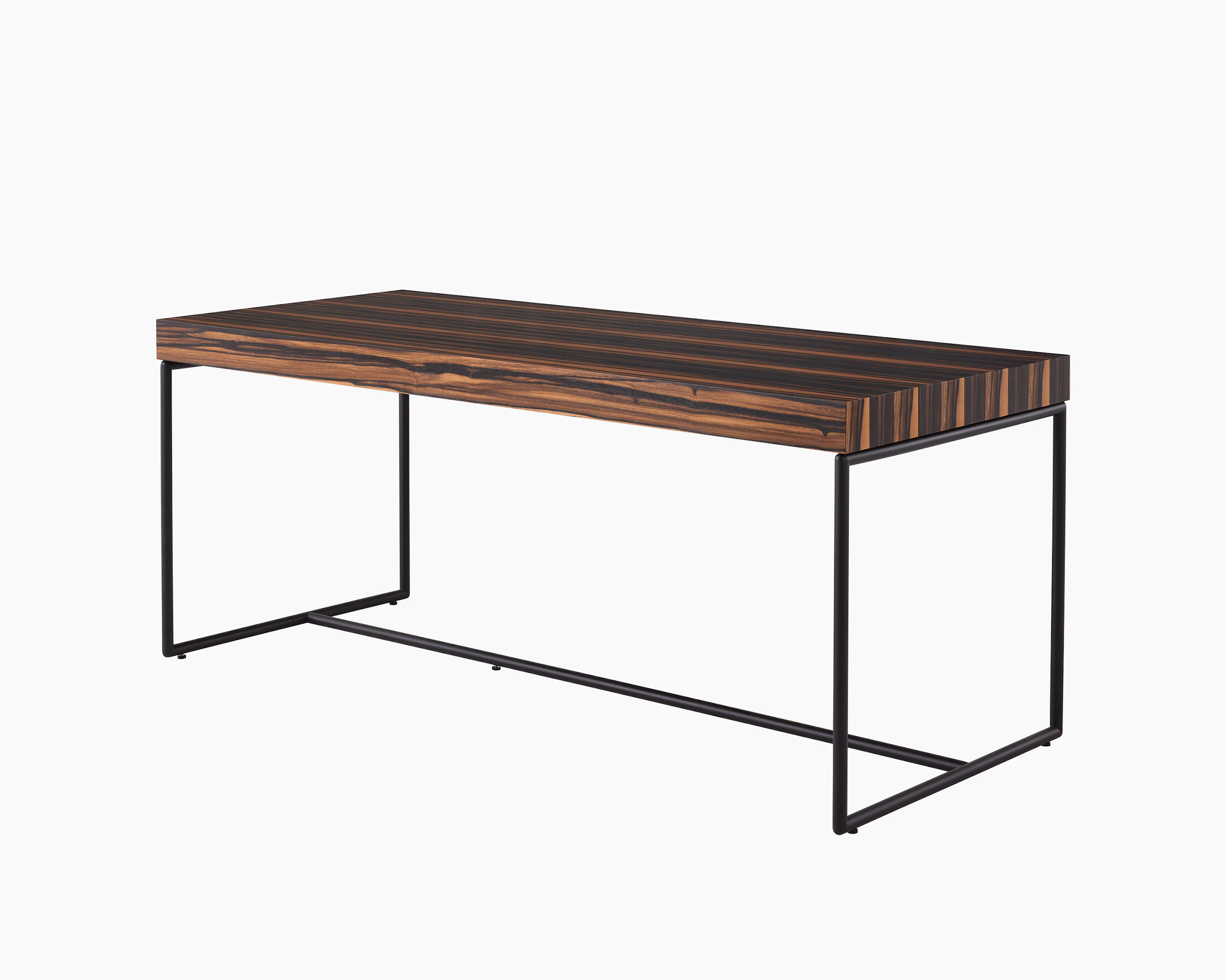 Domino Desk with ebony top and black base.