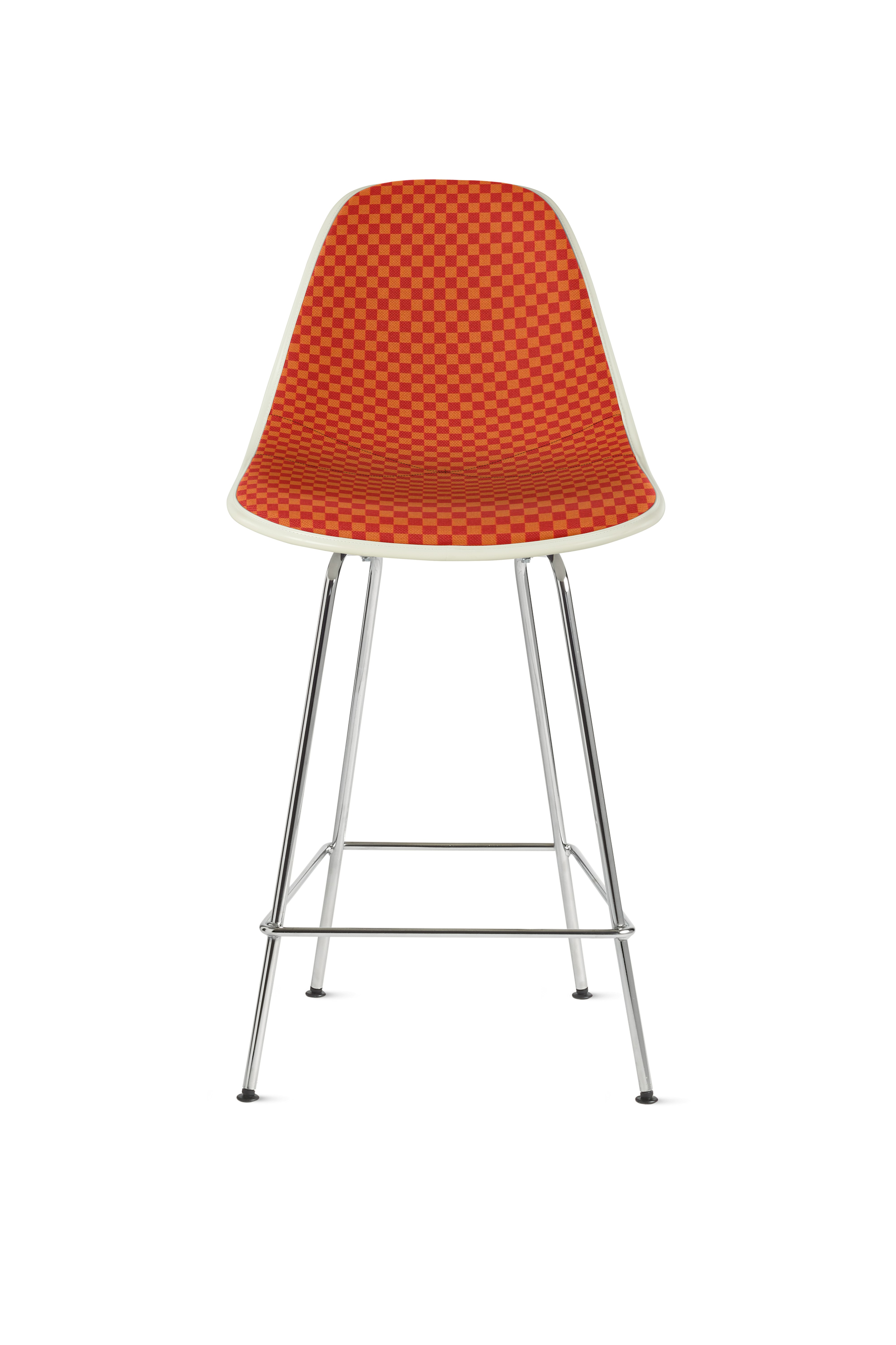 Eames Upholstered Molded Fiberglass Stool