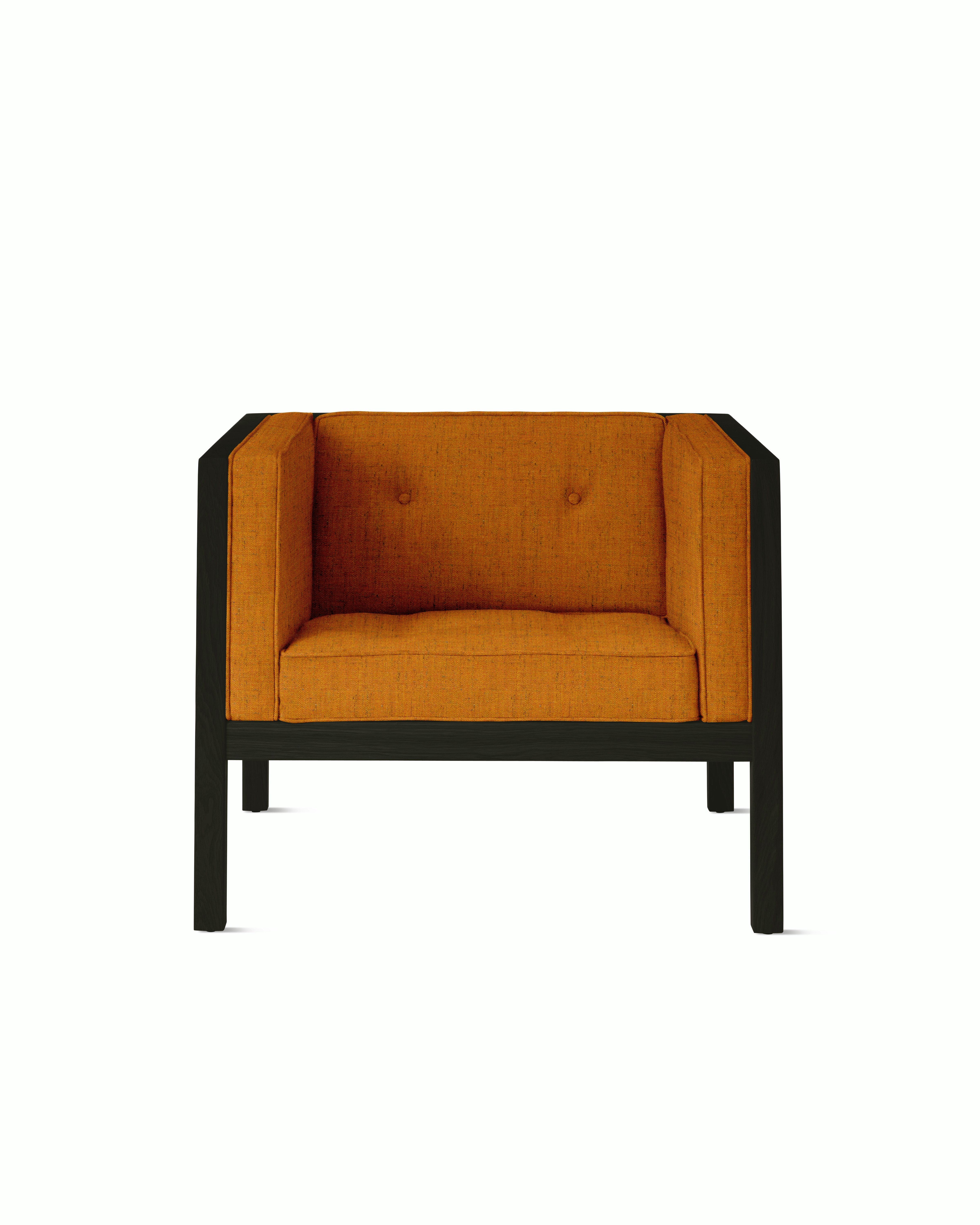Cube Armchair - Rowan,  Medallion,  Black Stained Oak