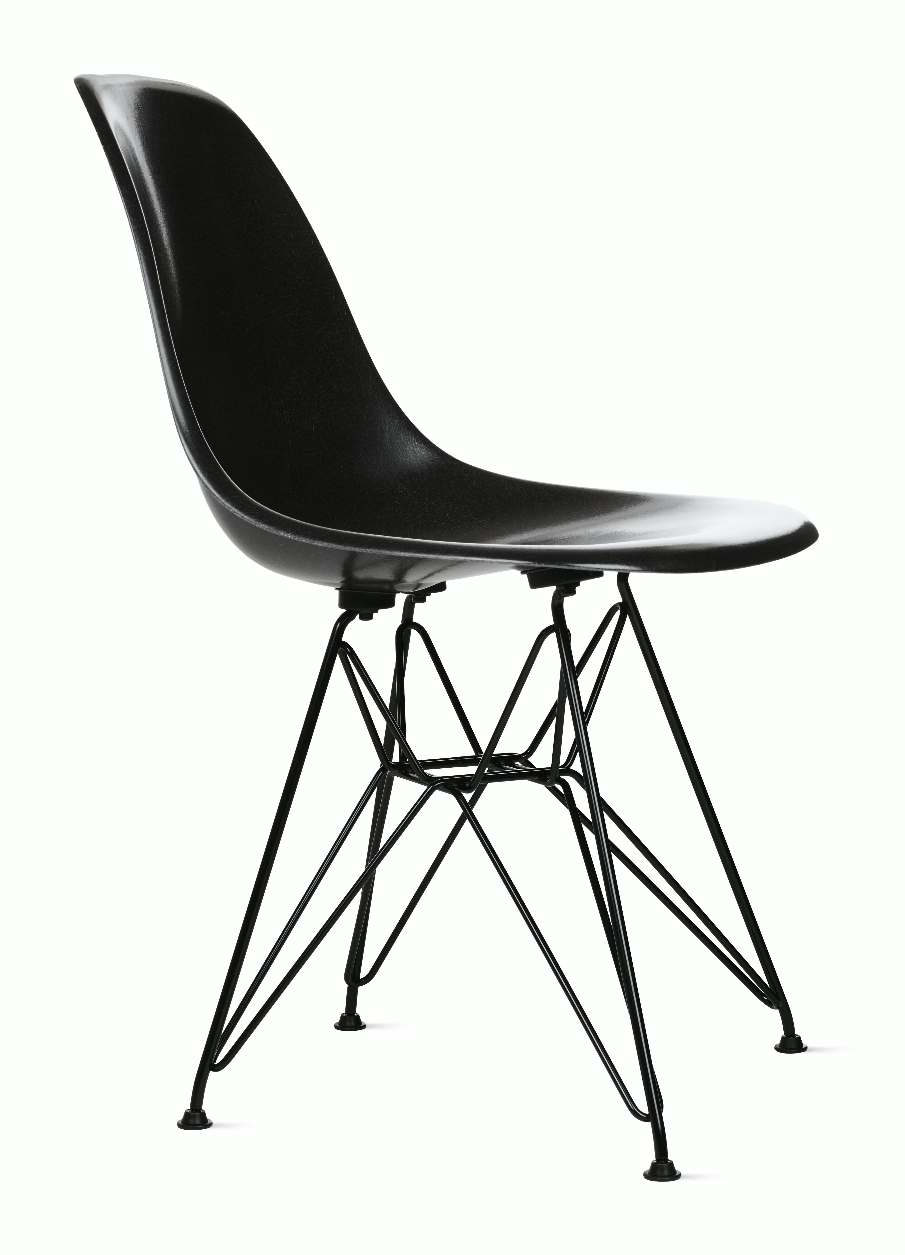 Eames Molded Fiberglass Wire-Base Side Chair (DFSR)