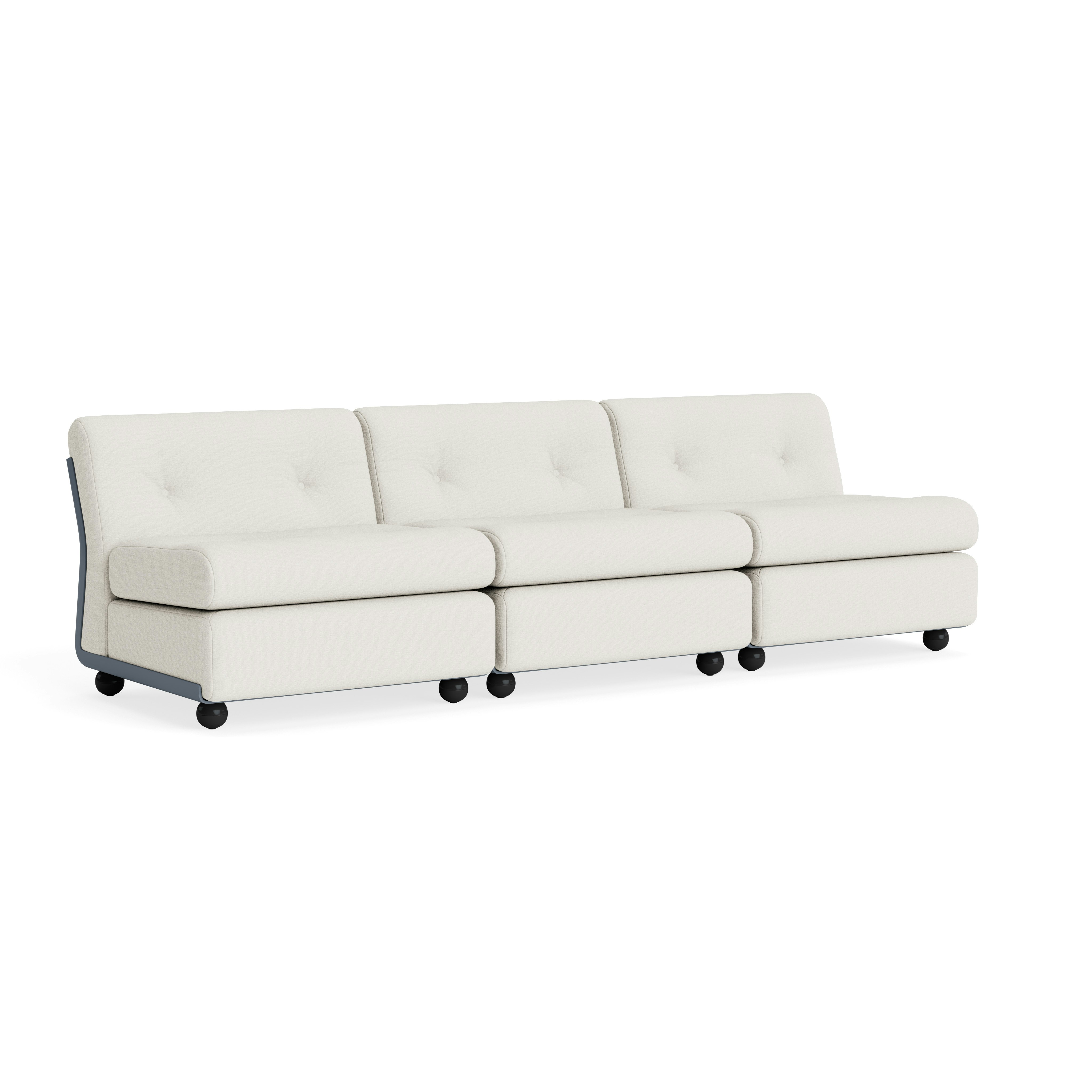 Amanta Sofa - Three Seater, Metaphor, Moonflower, Frost Blue