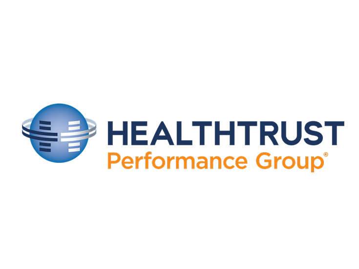 Blue and orange HealthTrust Performance Group logo.