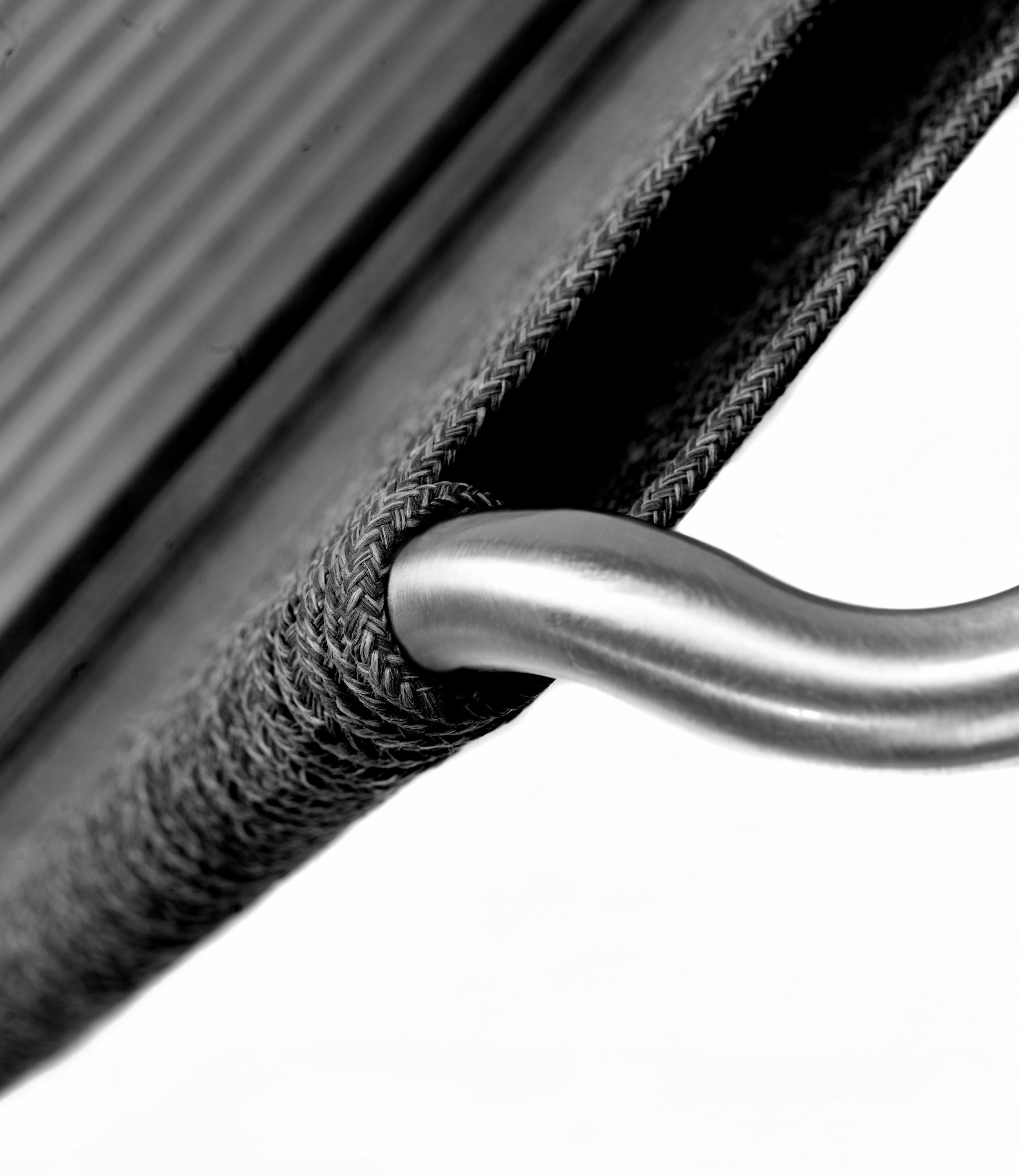A detailed look at Teglgaard Outdoor Lounge Chair in Black.