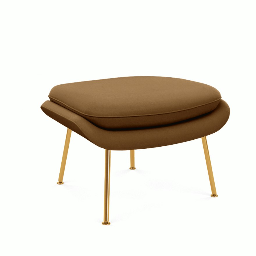 Womb Ottoman - Standard,  Knoll Velvet,  Penny,  Gold