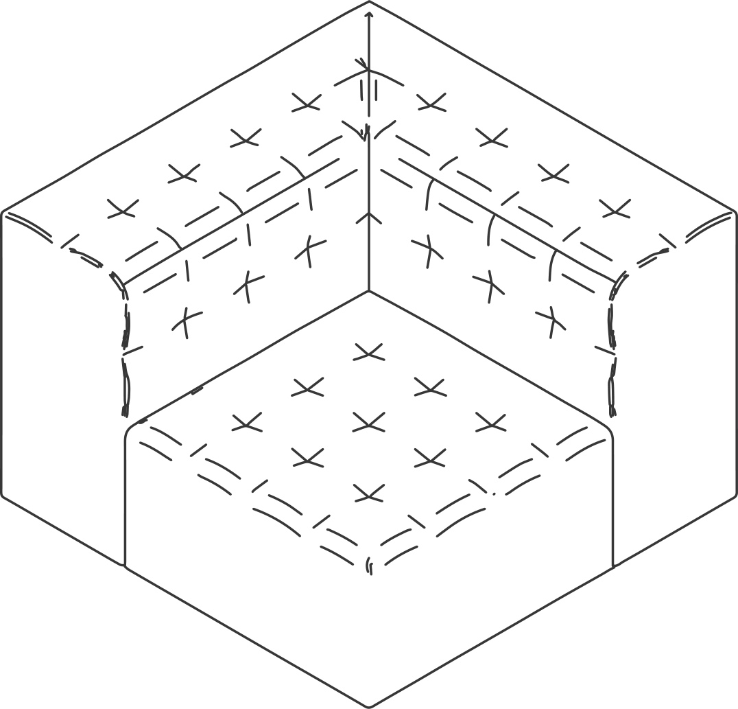 A line drawing - Rapport Corner