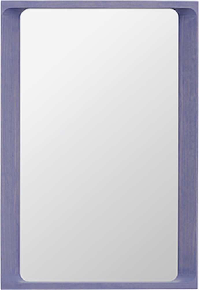 Arced mirror 80x55 light lilac