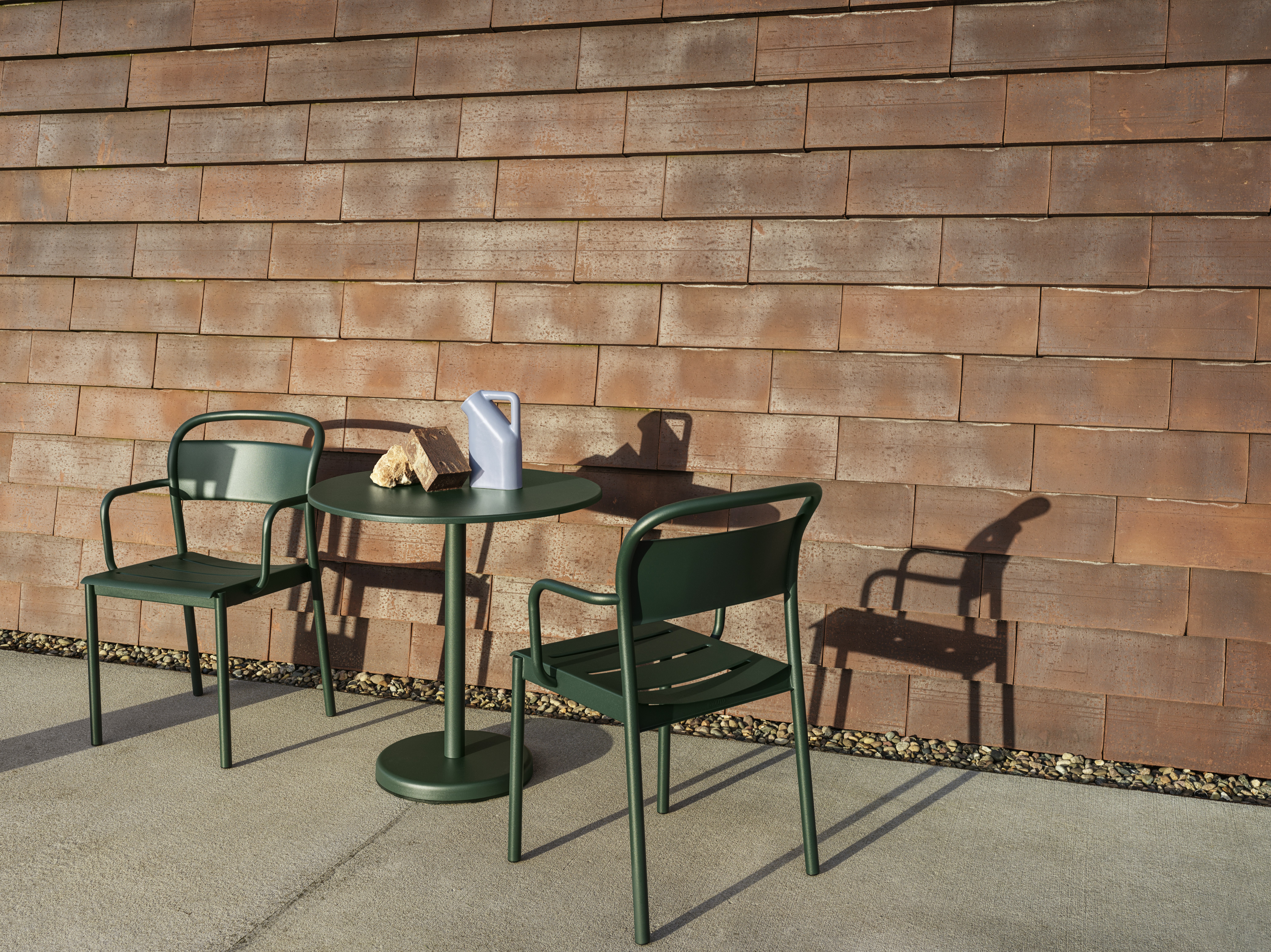 Linear Steel Caf&eacute; Table