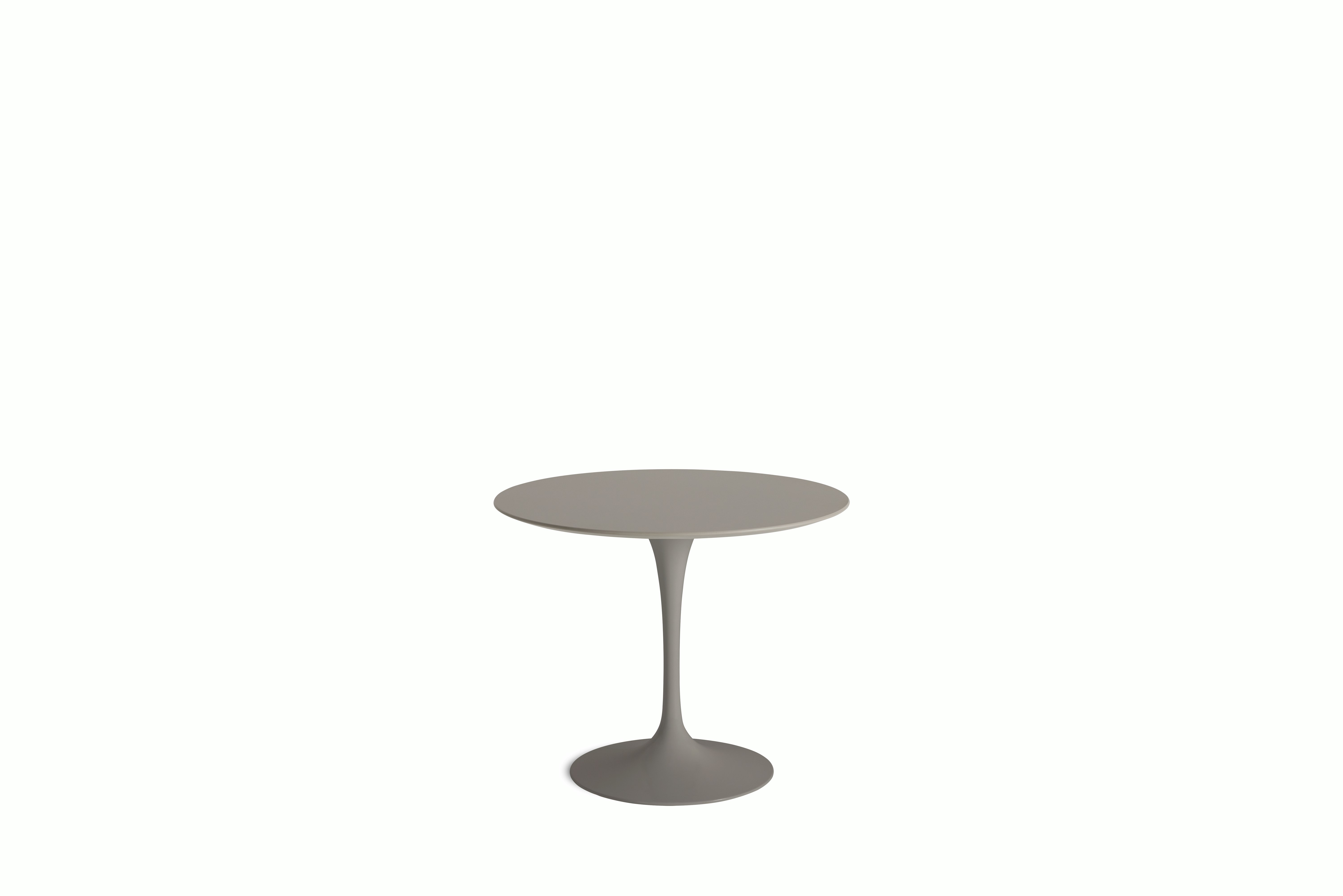 Saarinen Dining Table - Round, 35 Inch, Laminate, Modern Clay, Grey Base