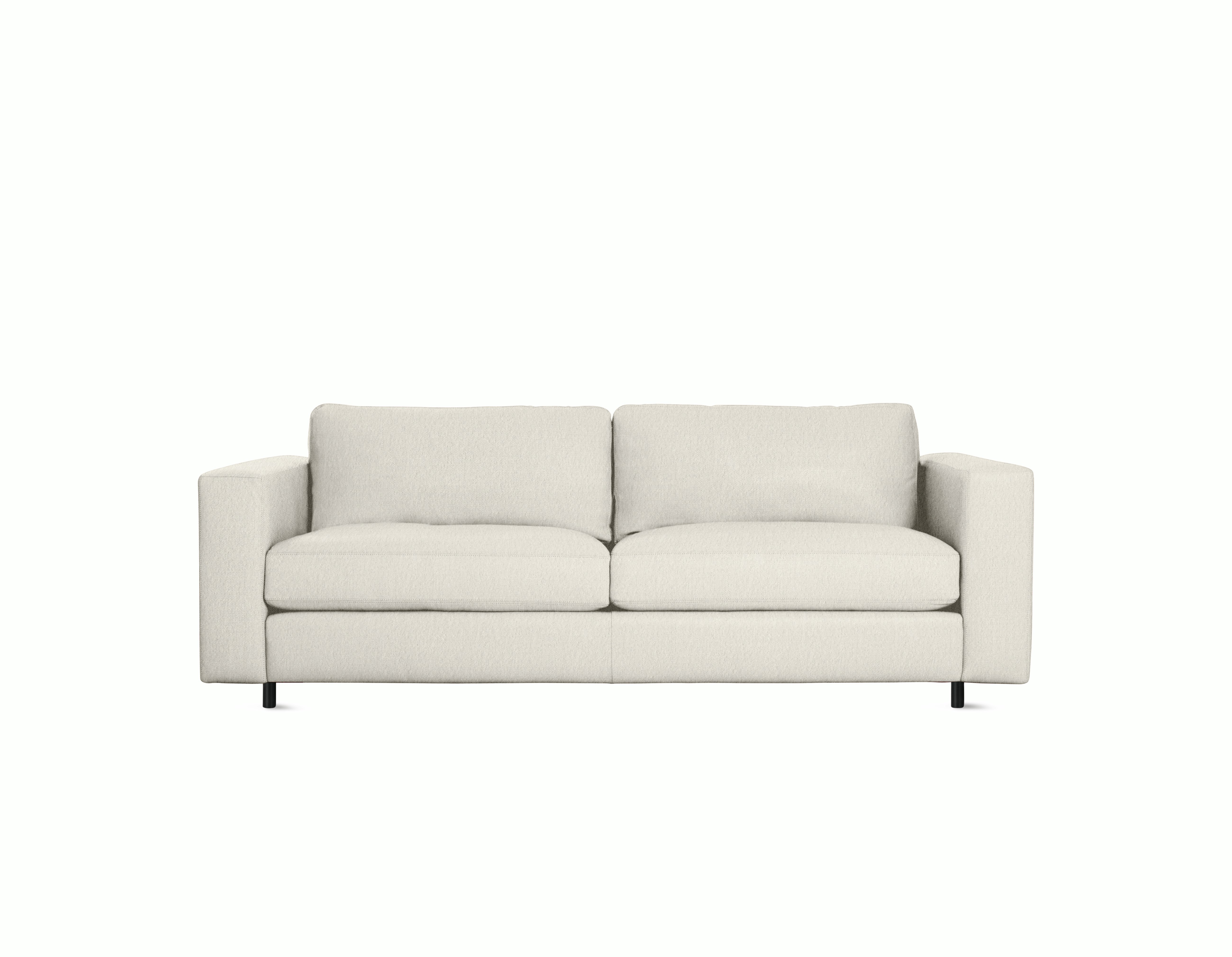 Reid Sofa - Two Seater,  Album Linen,  Magnolia with tubular leg