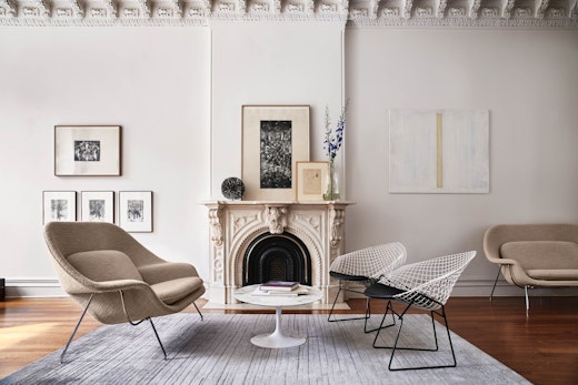 residential KnollStudio home residence residential living room living area gold diamond