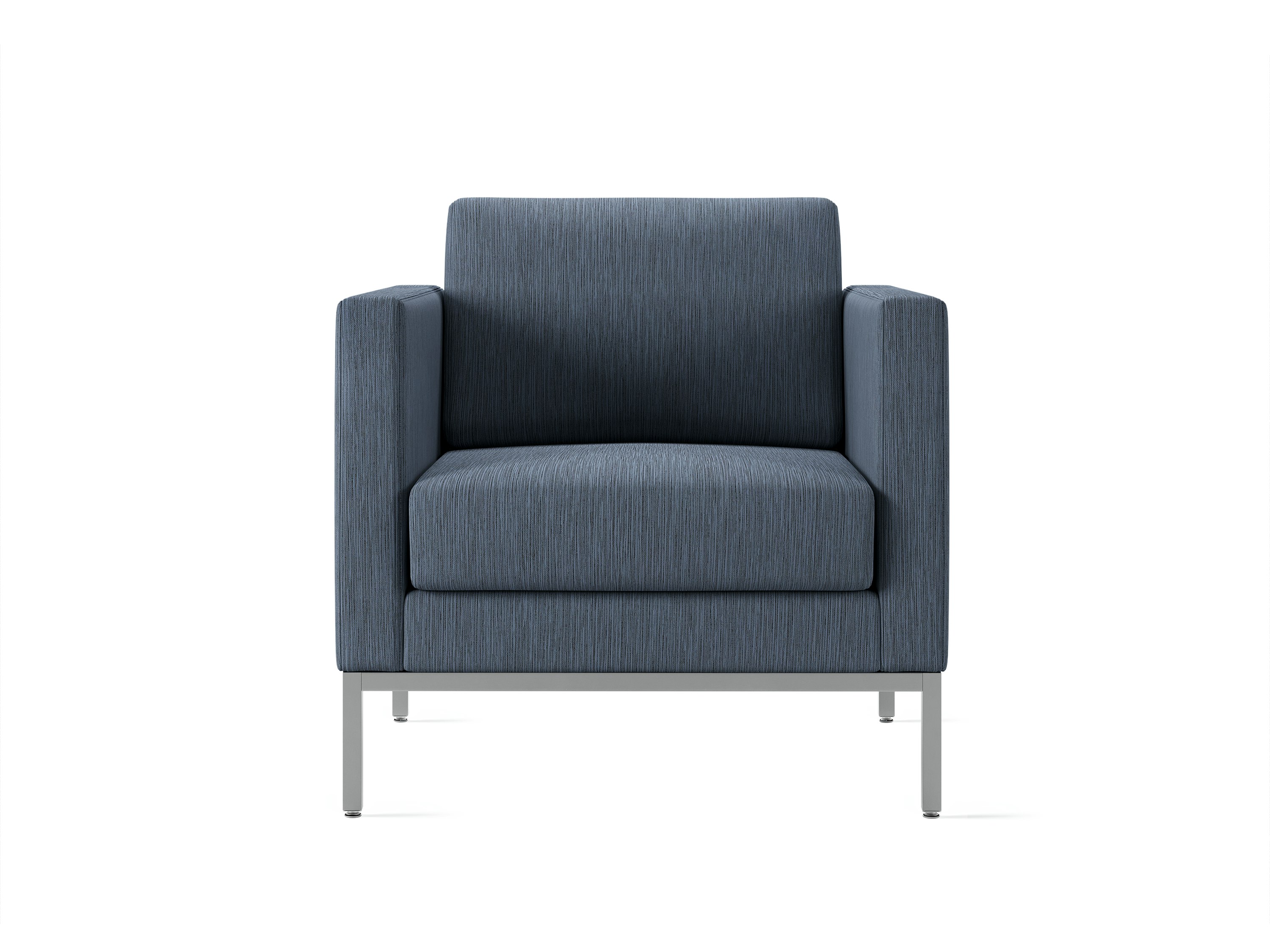 Riva Lounge Chair, Front, Blue