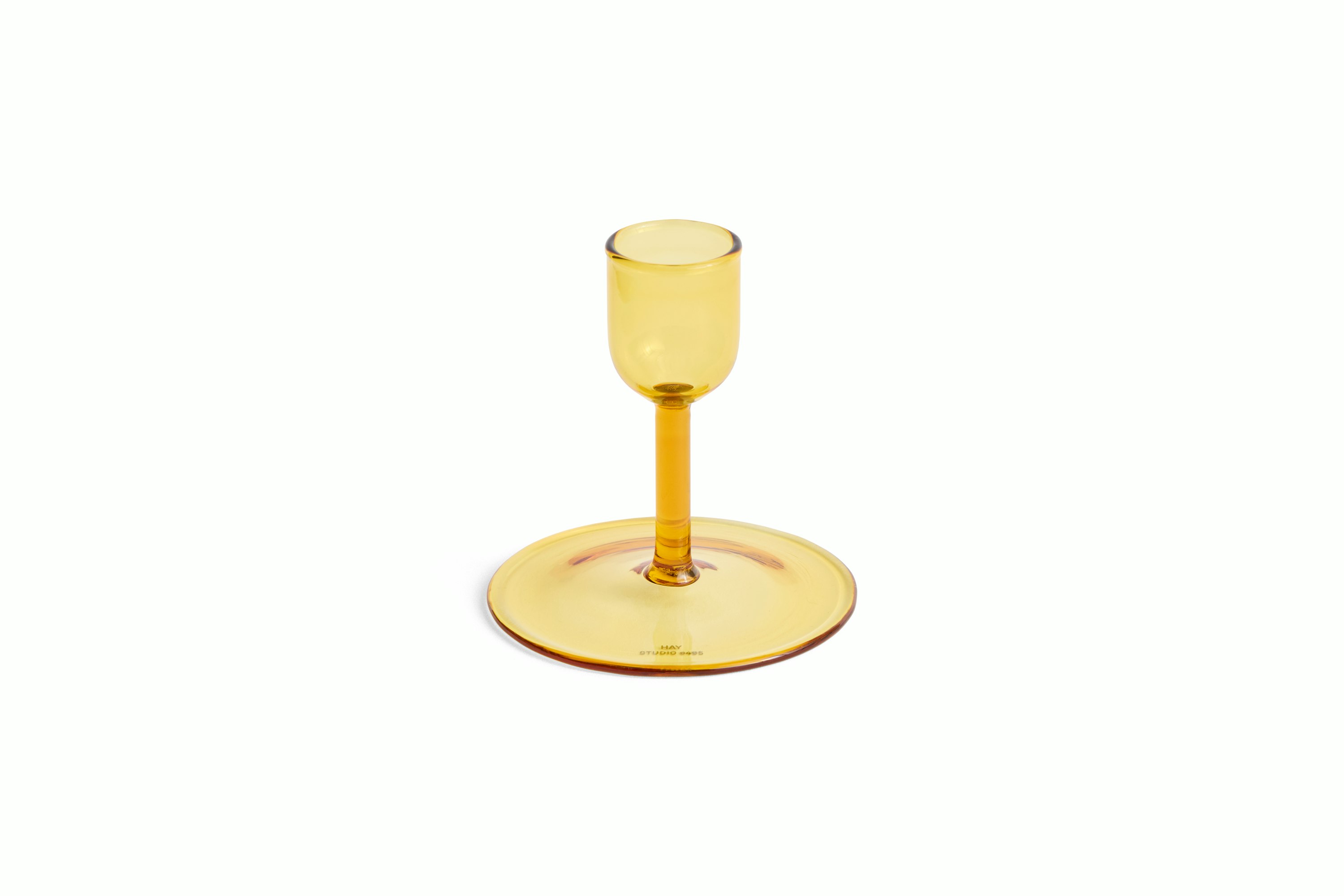 Tiny Candleholder - Straight, Yellow