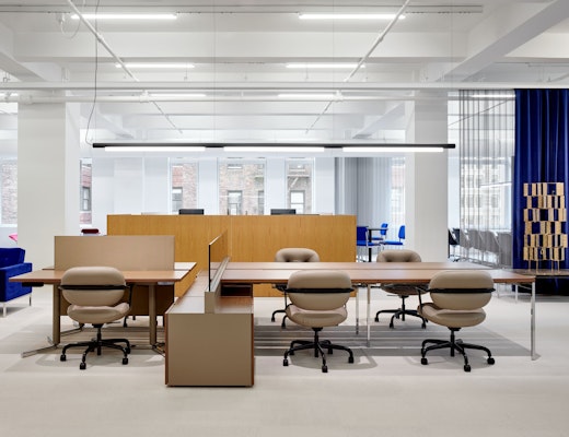 Knoll NYC Showroom with Antenna Workstation and Morrison Hannah Chairs Knoll NYC Showroom Antenna Workspaces Morrison Hannah Chairs