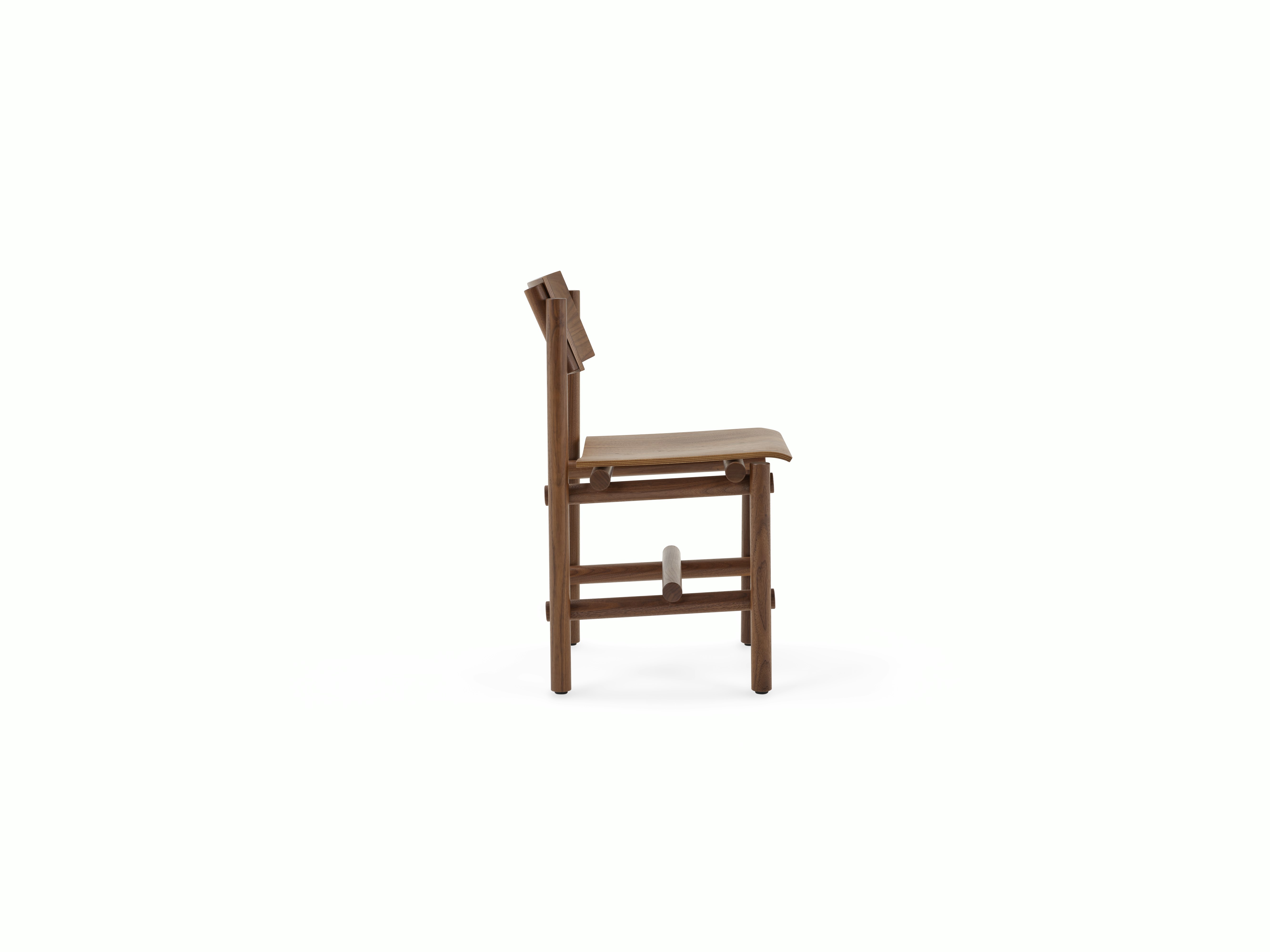 Muecke Side Chair - walnut