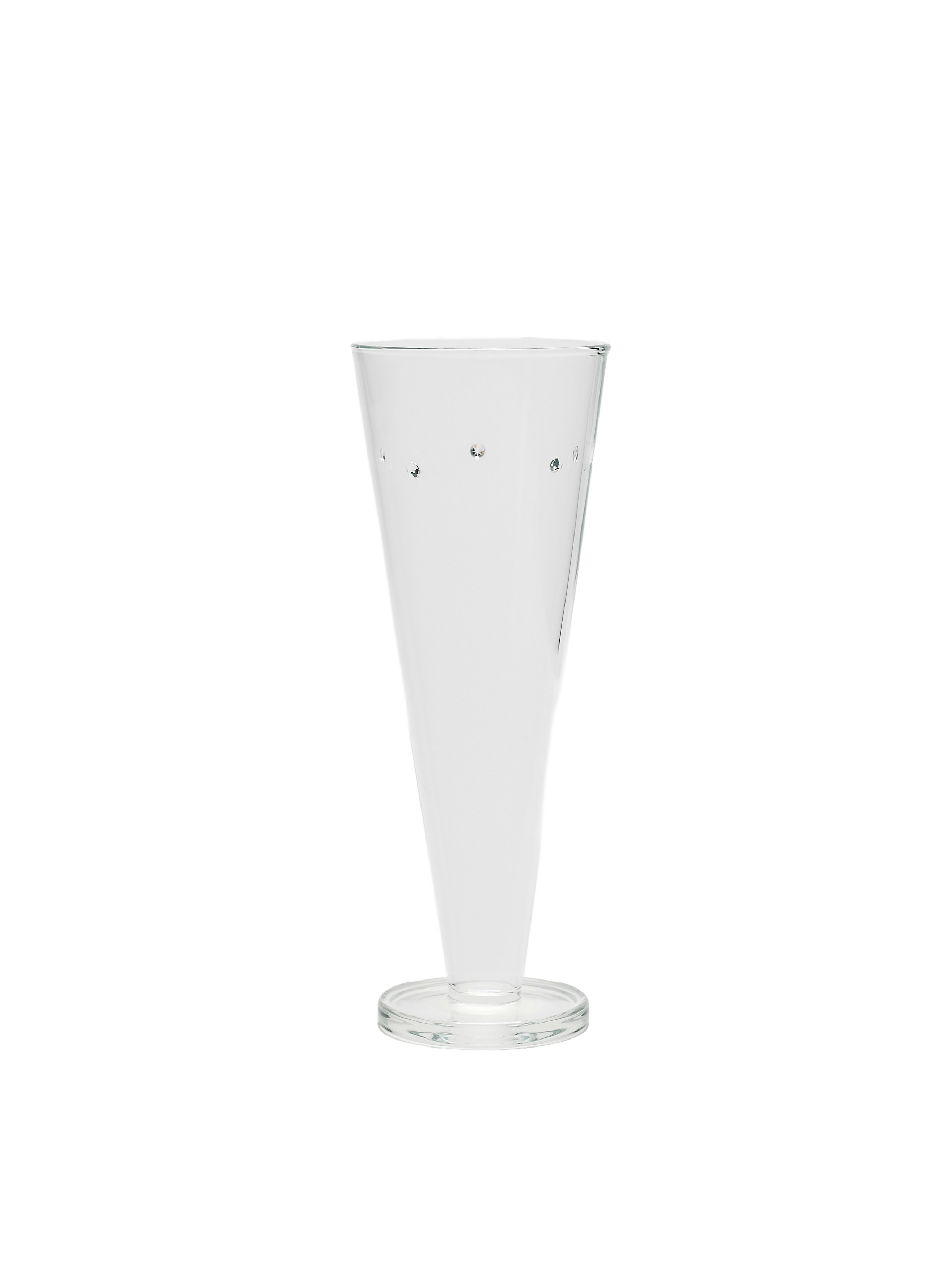A Milano Aperitivo Glasses in Clear viewed from the front.