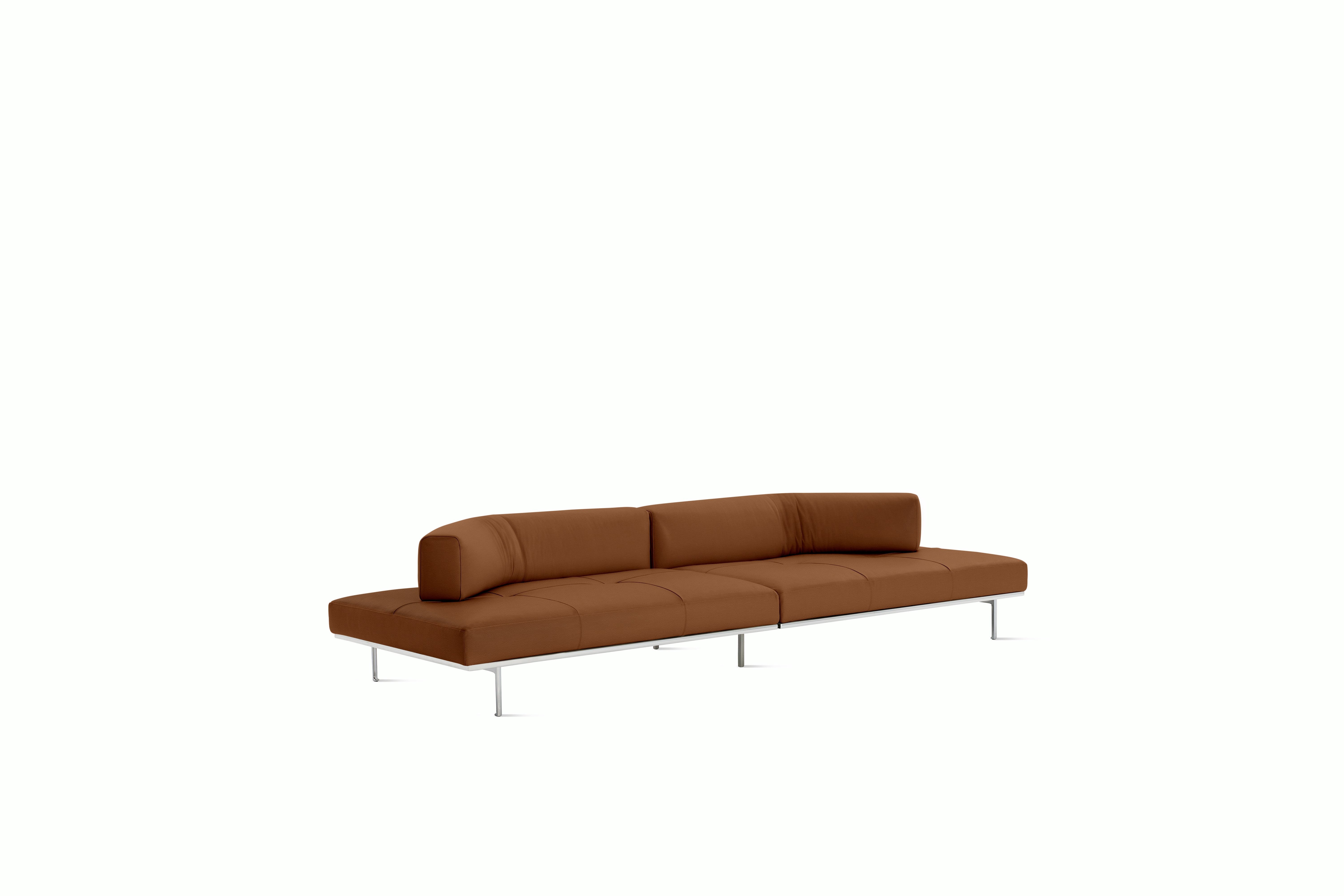 Matic Sofa - MH07 Config  Sofa,  Quilted,  Volo Leather,  Toast,  Chrome