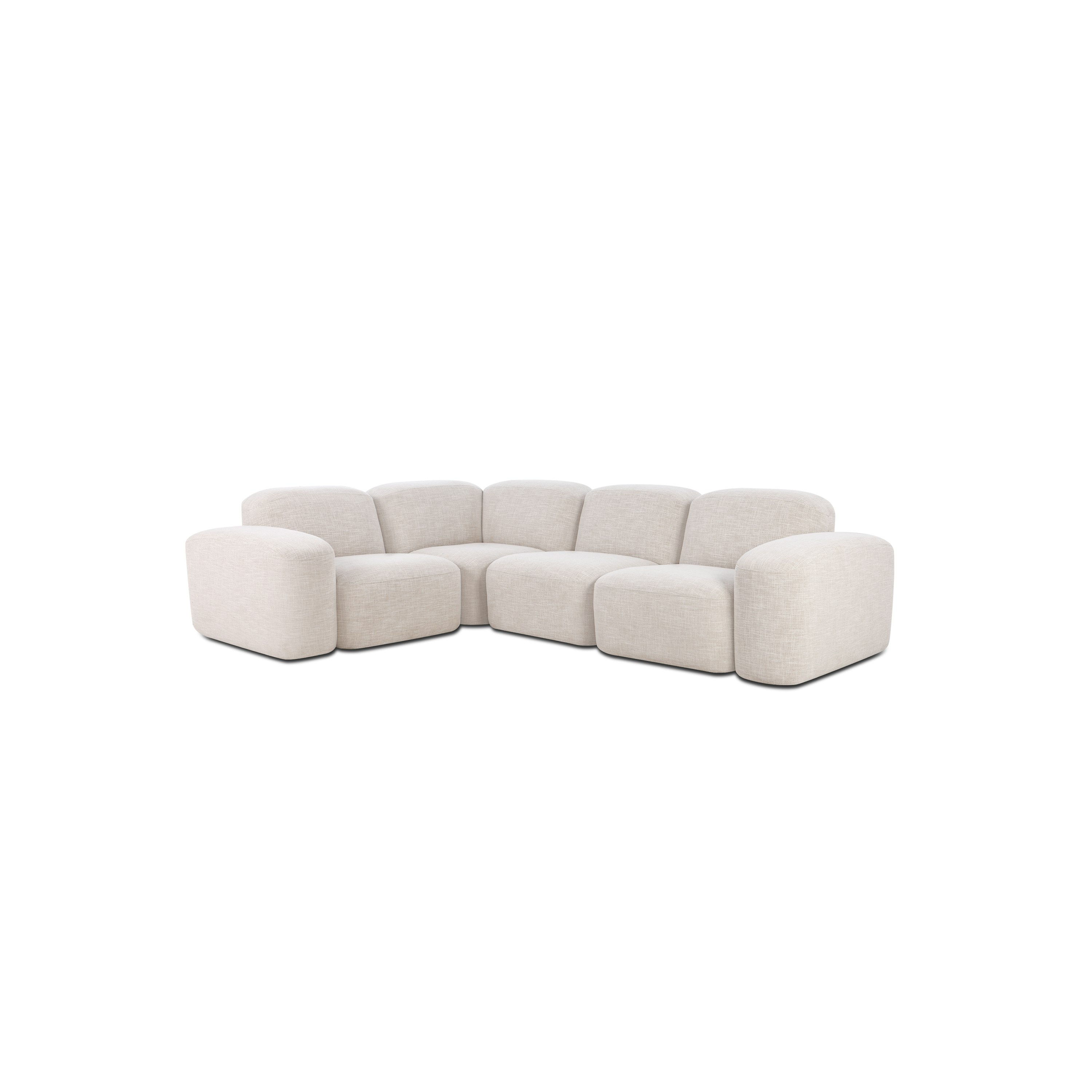 Muse Four Seat Corner Sectional - Byron, Oyster