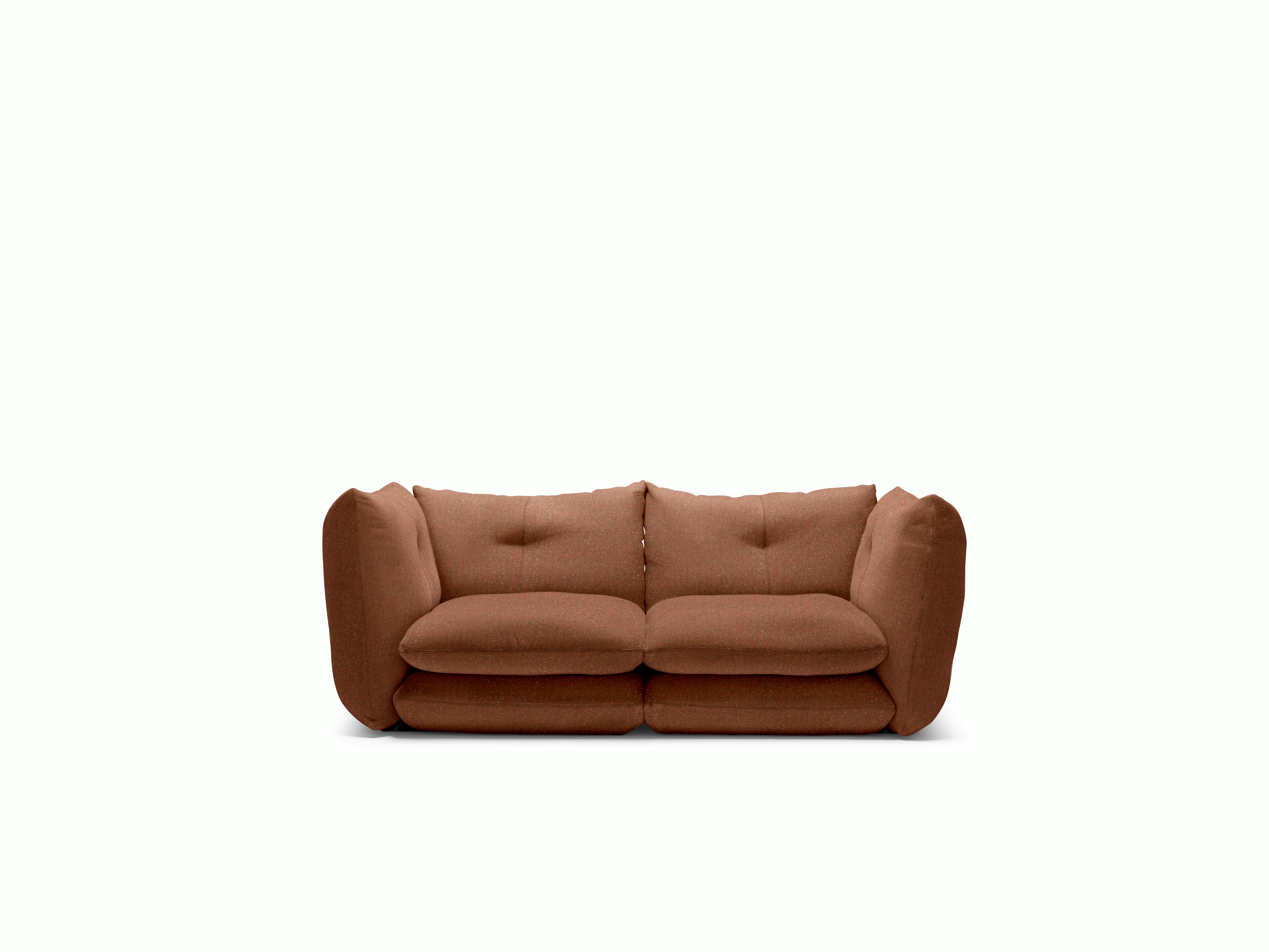 Pillo Sofa -  Two Seater,  Standard or Deep,  Buzz,  Bittersweet