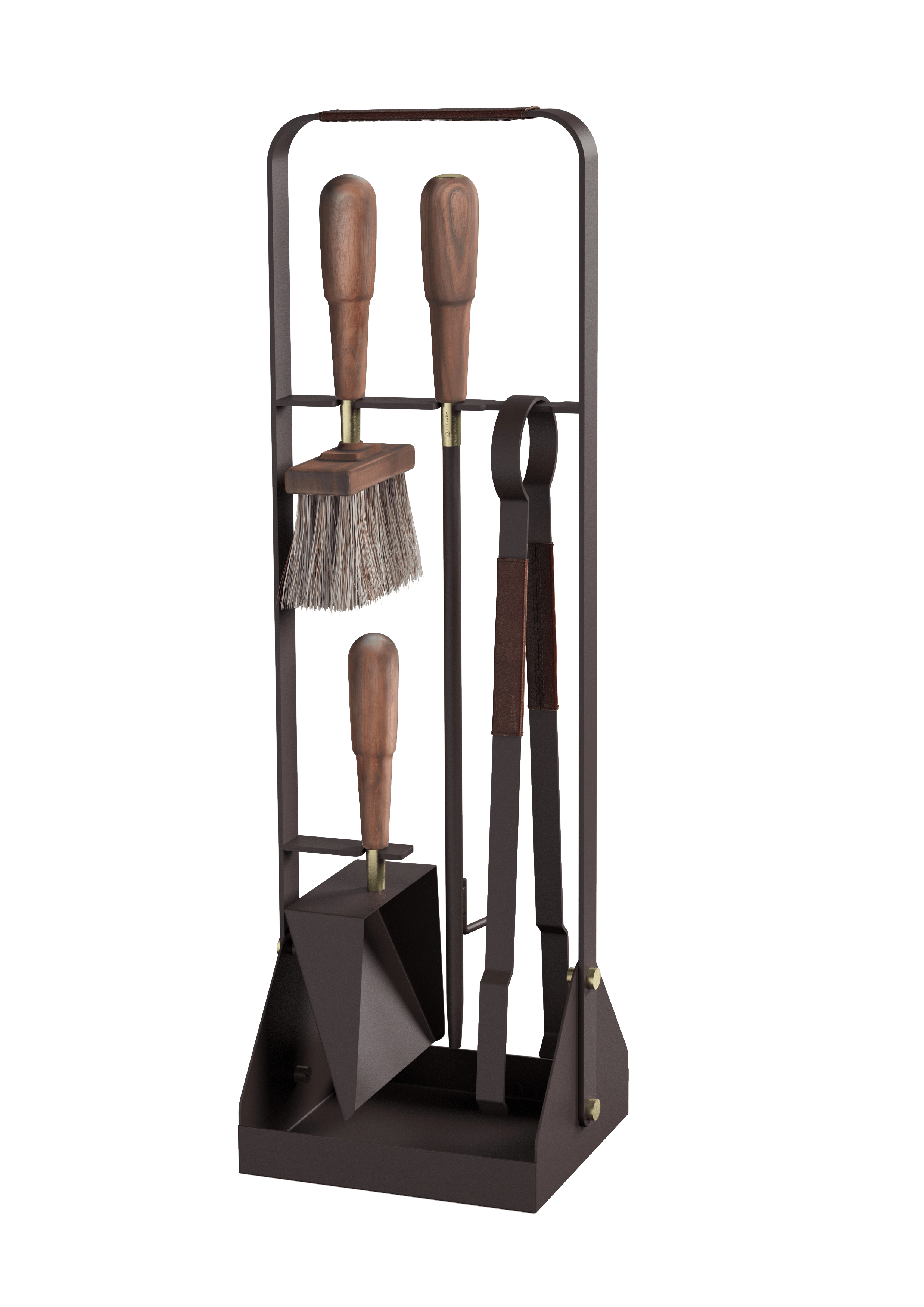 Emma Fireplace Tools, Chocolate