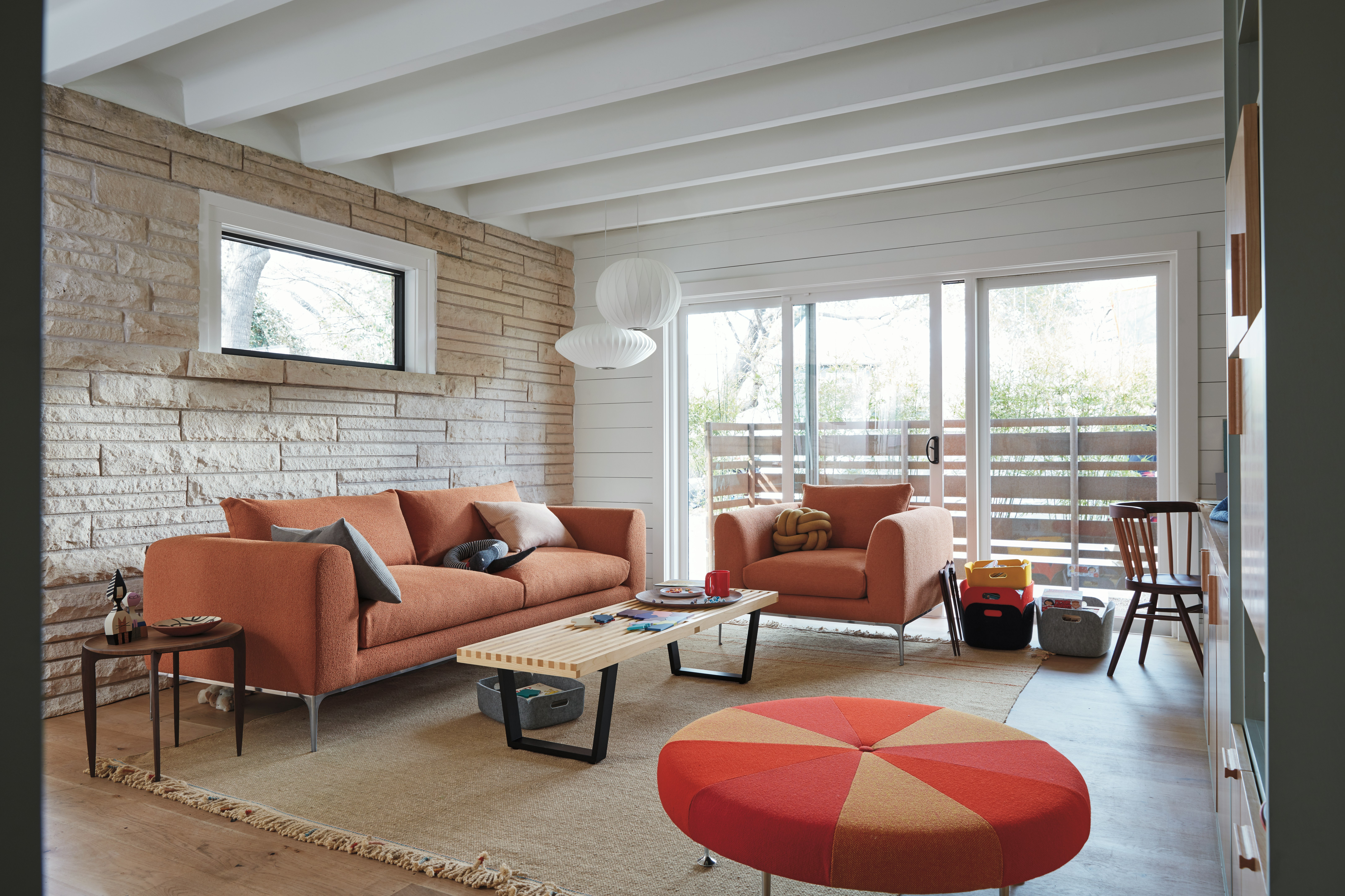 Girard Color Wheel Ottoman