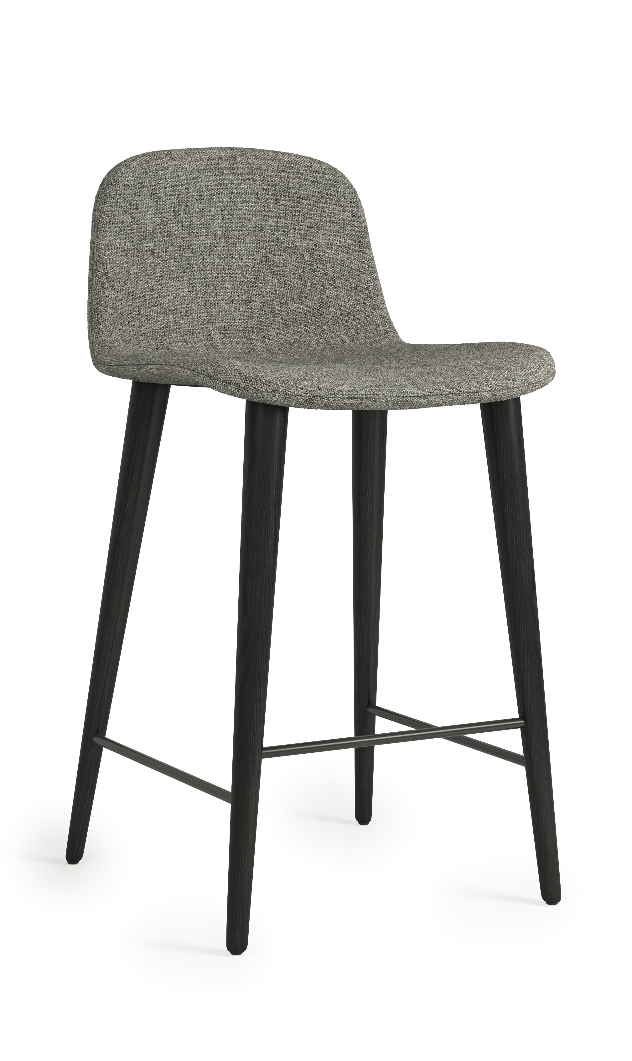 Bacco Stool - Counter Height,  Space,  602 Shale,  Black Ash