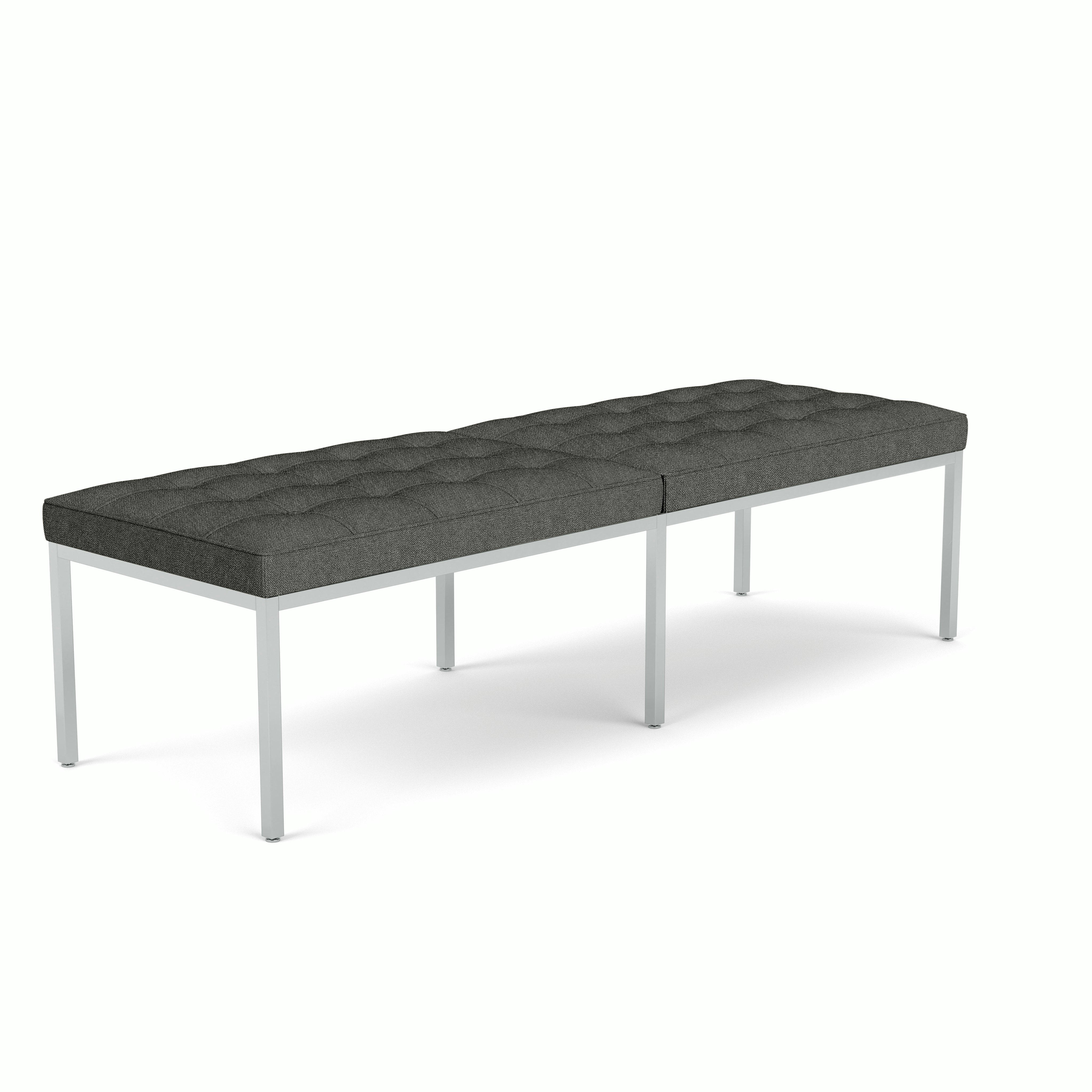 Florence Knoll Bench - Three Seater,  Aegean,  Licorice