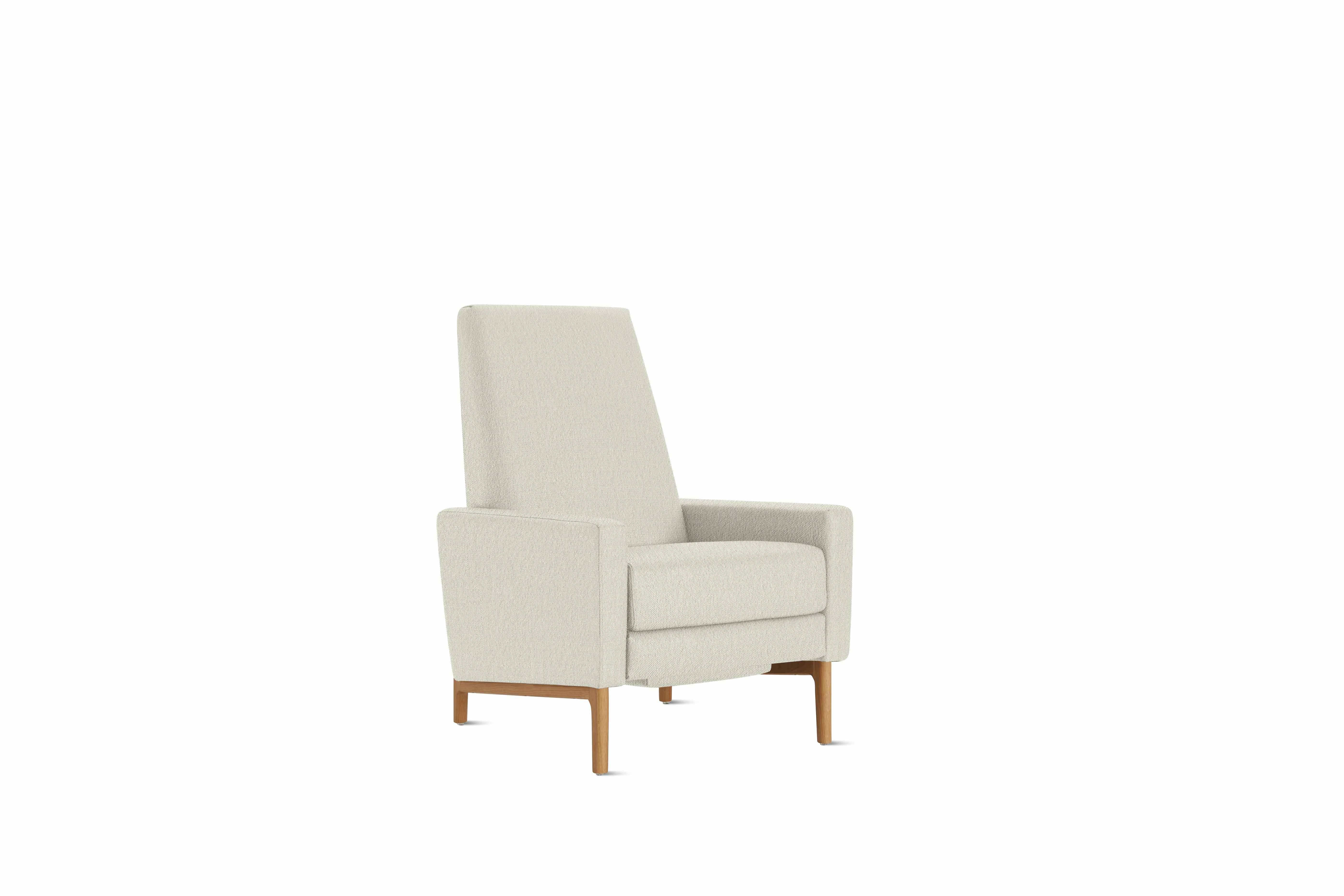 Flight Recliner - Tall in Album Linen,  Magnolia,  Oak